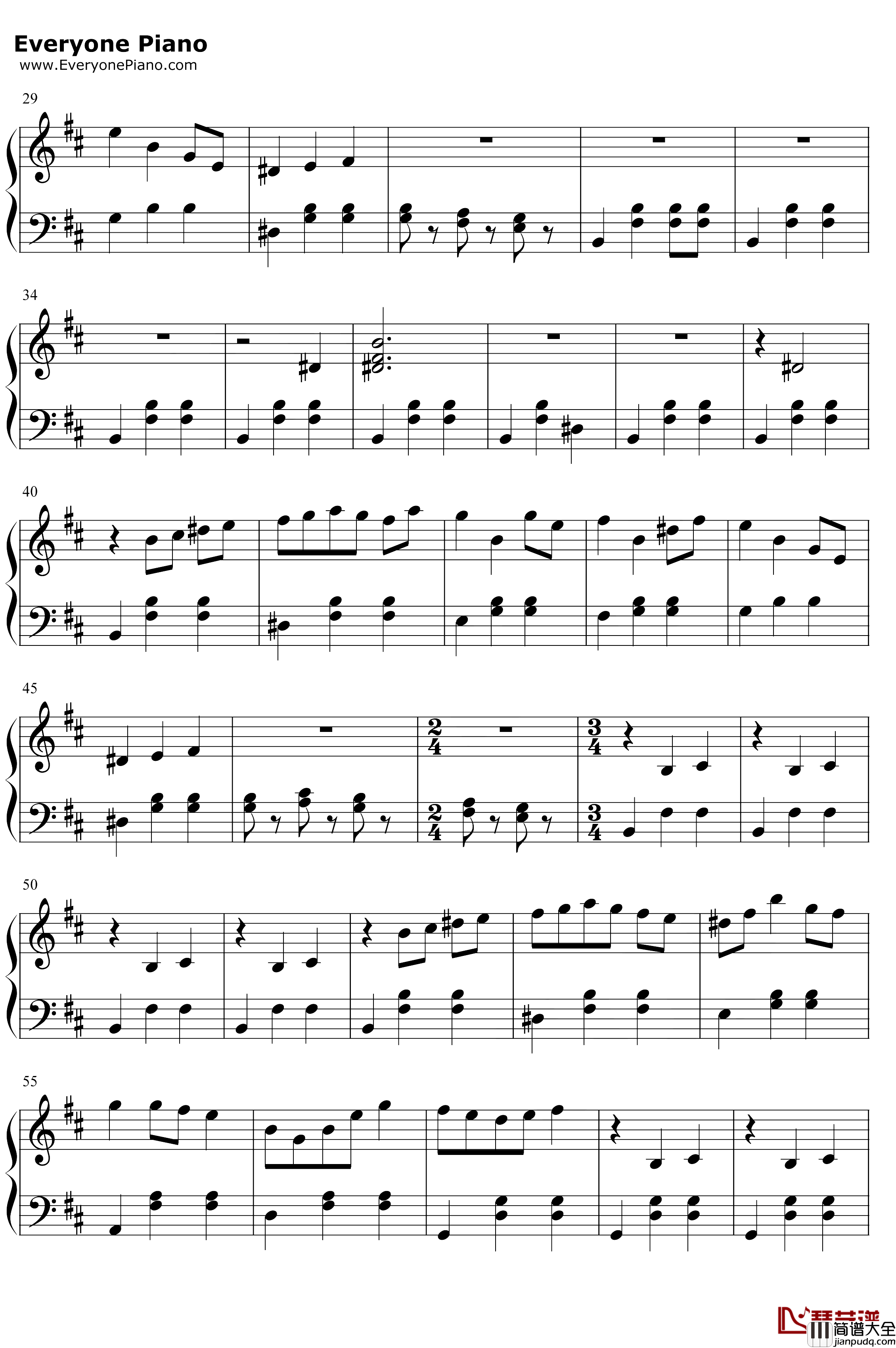 OrthWaltz钢琴谱_KevinPenkin_来自深渊OST