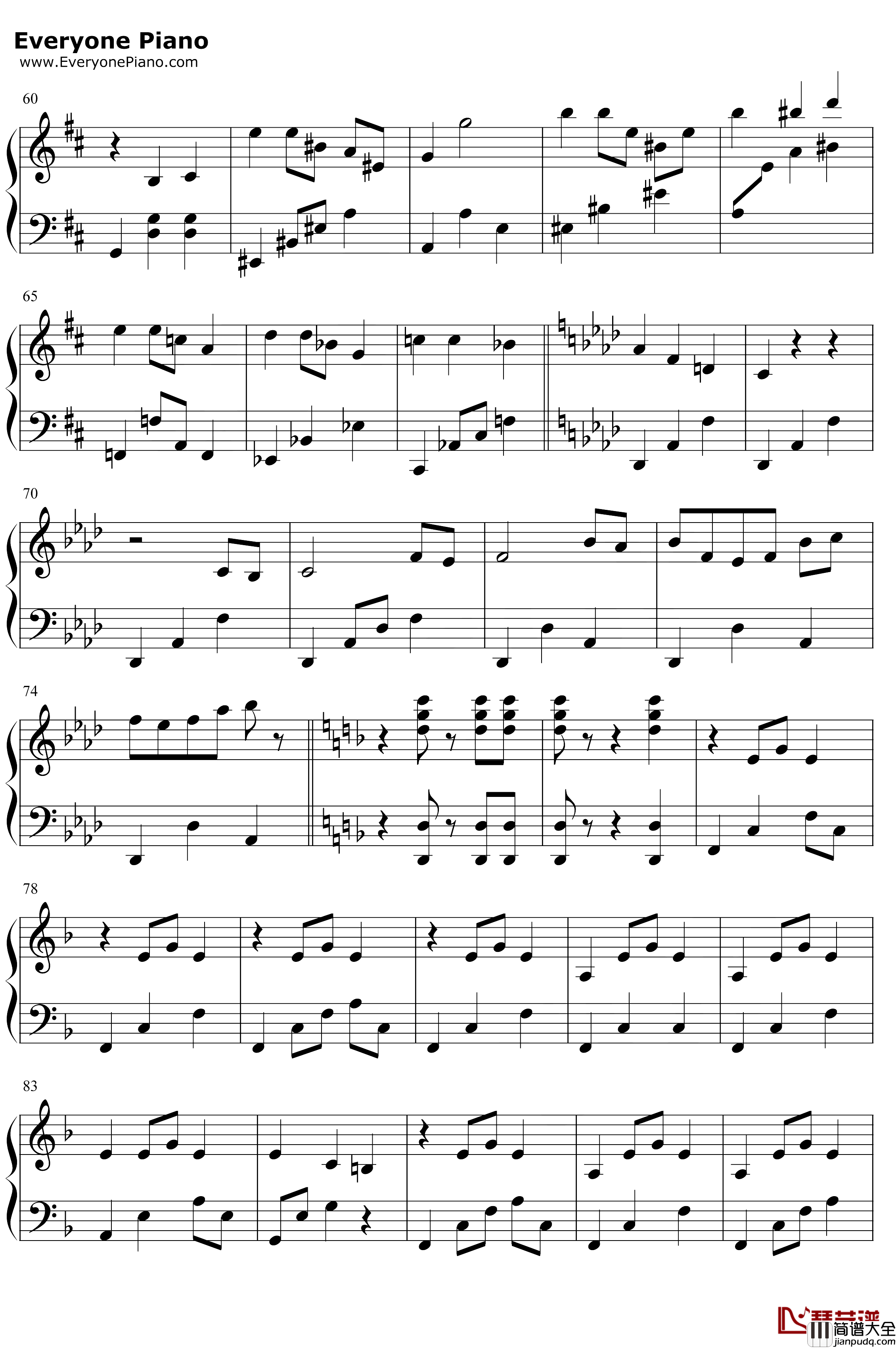 OrthWaltz钢琴谱_KevinPenkin_来自深渊OST