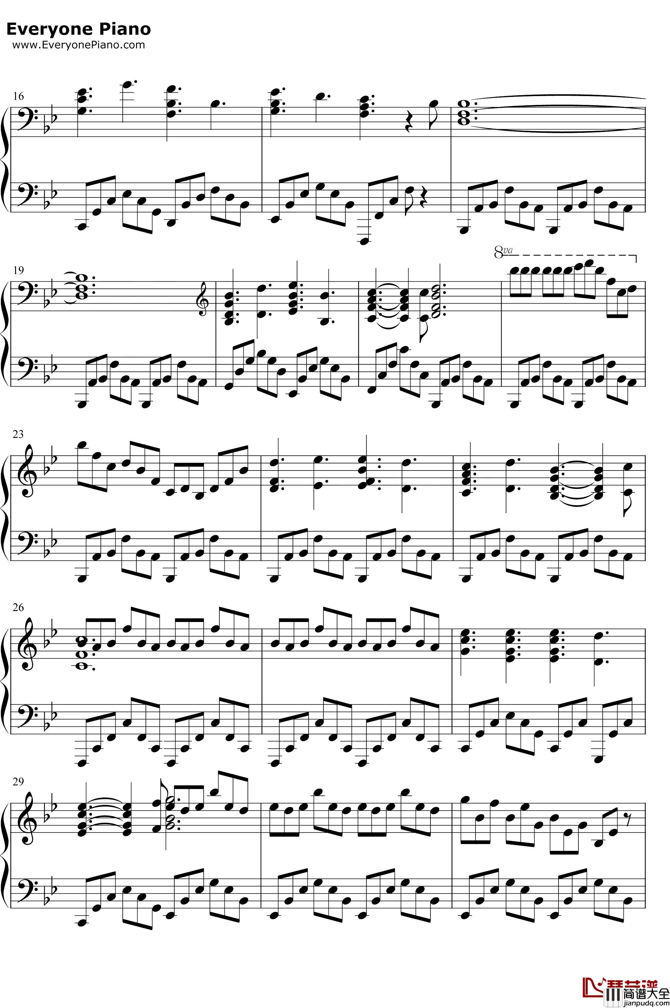 Sogno_di_Volare钢琴谱_ChristopherTin_文明6主题曲