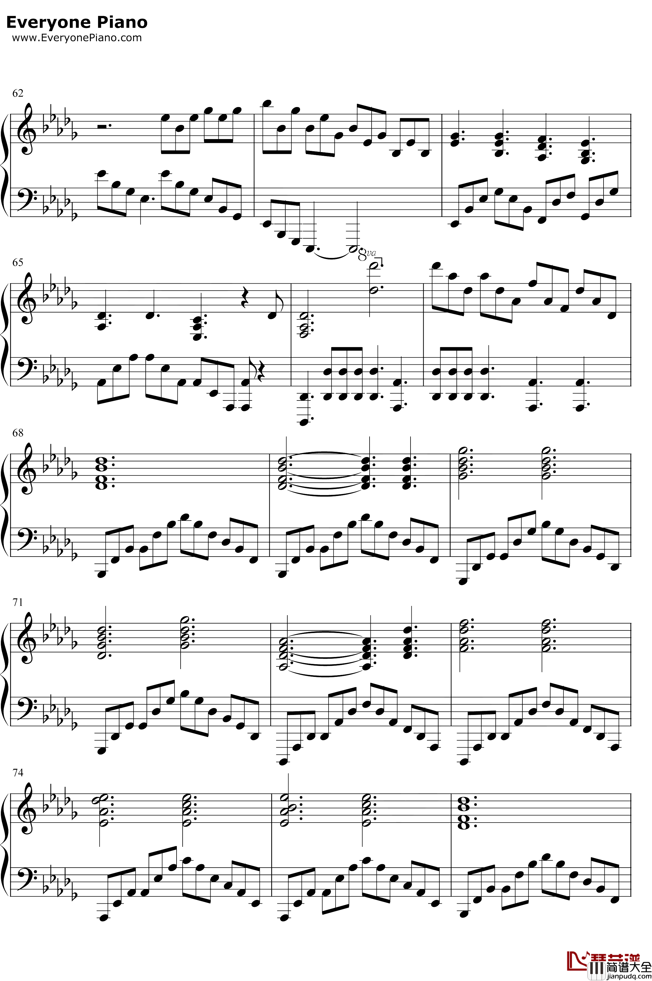 Sogno_di_Volare钢琴谱_ChristopherTin_文明6主题曲