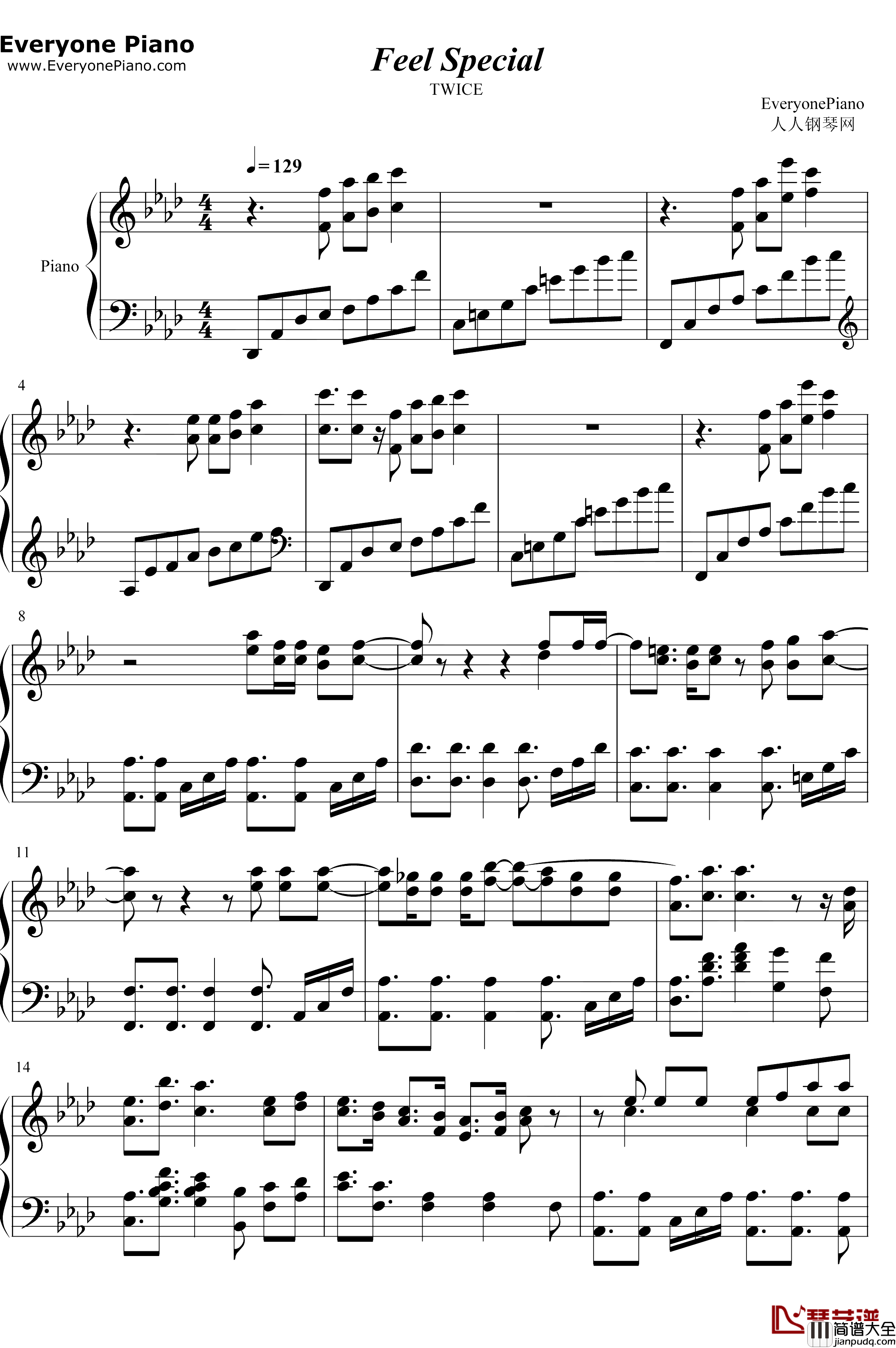 Feel_Special钢琴谱_TWICE_TWICE