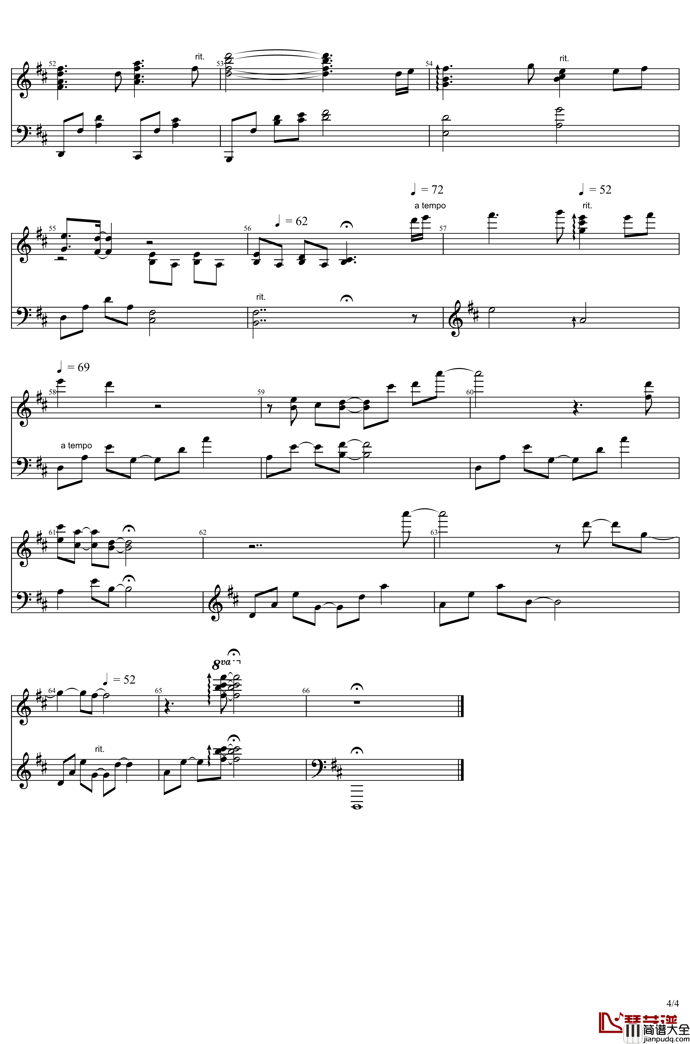 秋之回忆1_ED_やさしい星座钢琴谱_Memories_Off*志仓千代丸_志倉千代丸