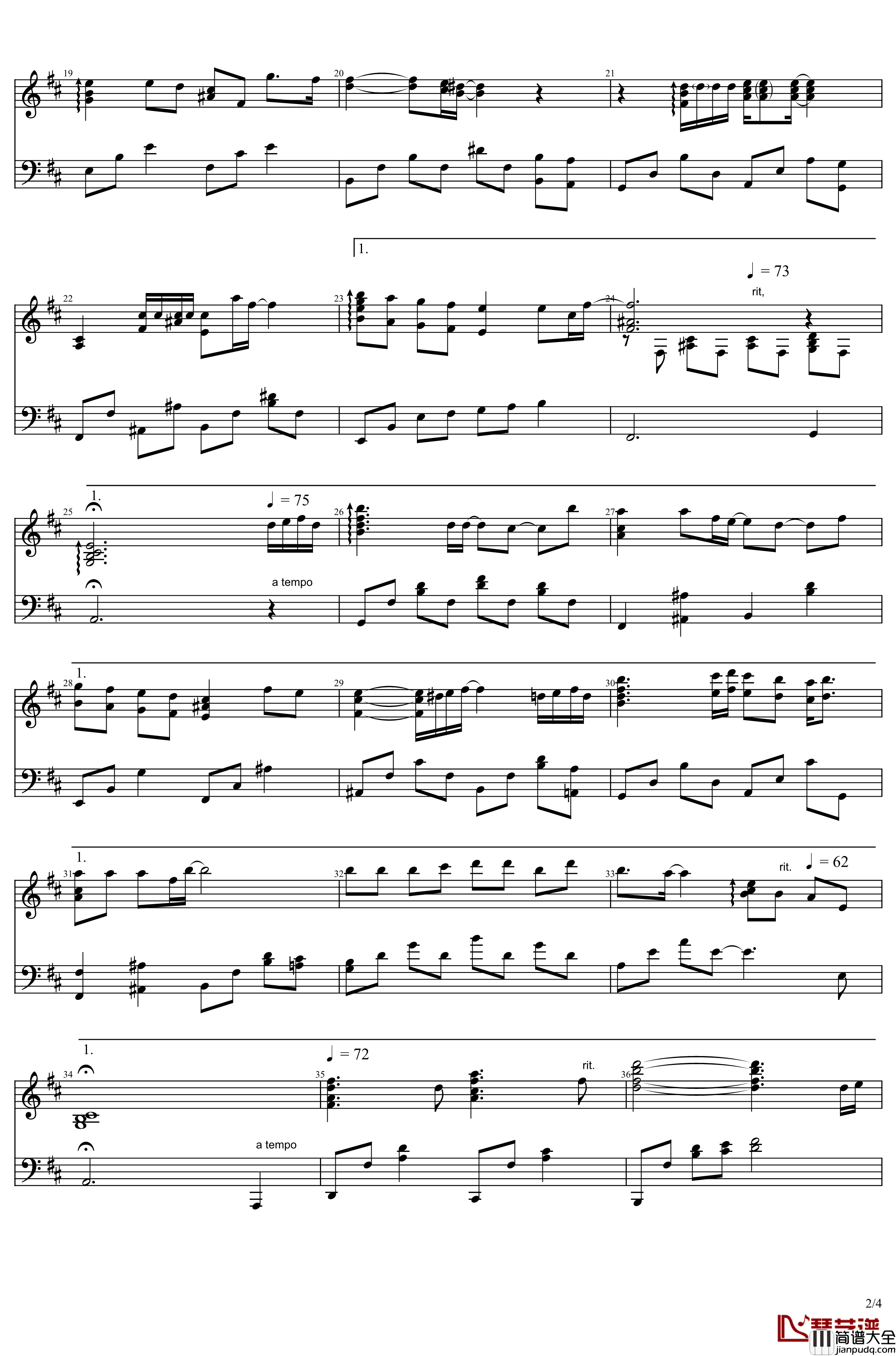 秋之回忆1_ED_やさしい星座钢琴谱_Memories_Off*志仓千代丸_志倉千代丸