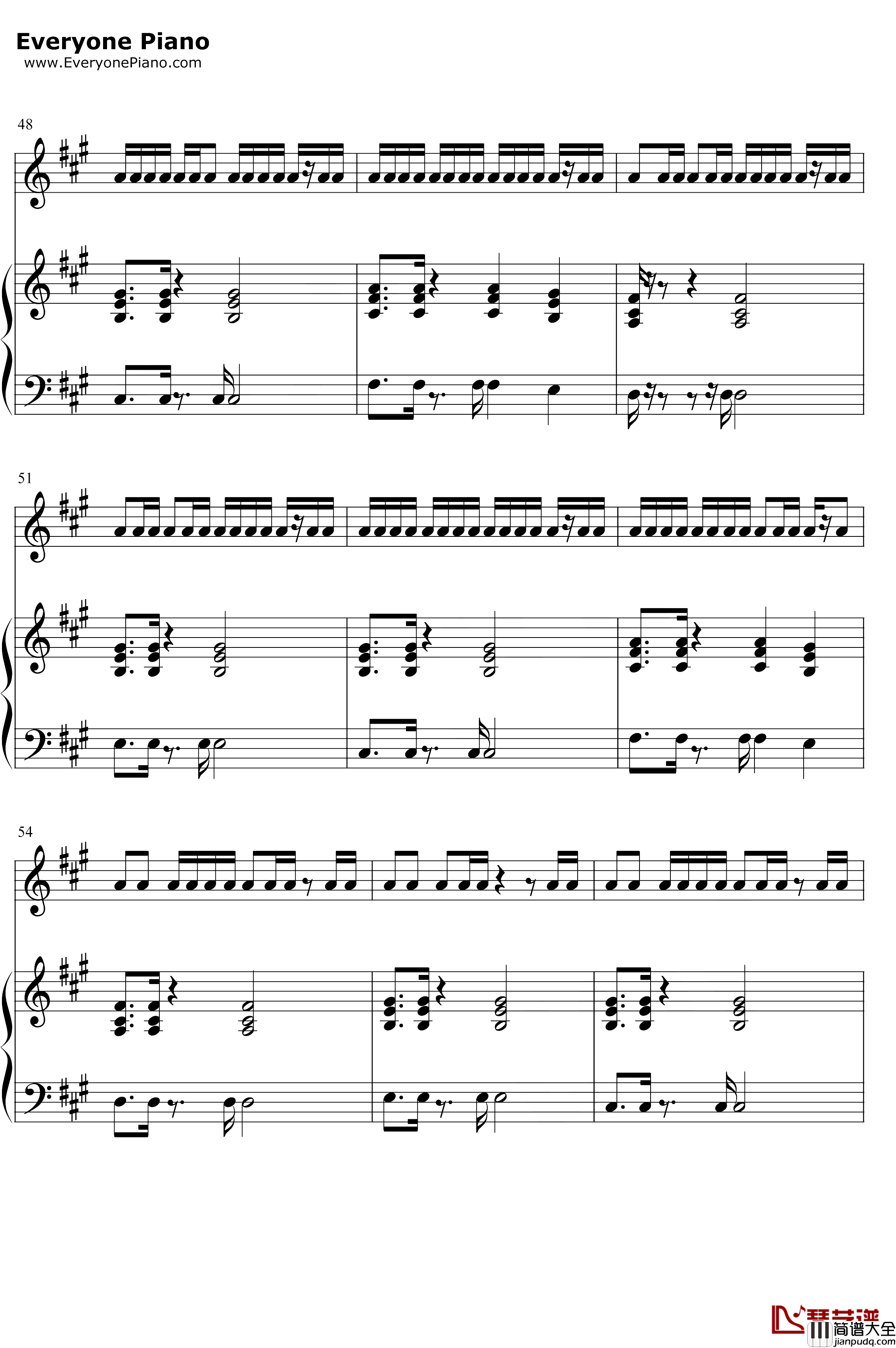 野狼Disco钢琴谱_宝石Gem_心里的花我想要带你回家_2019抖音最火神曲