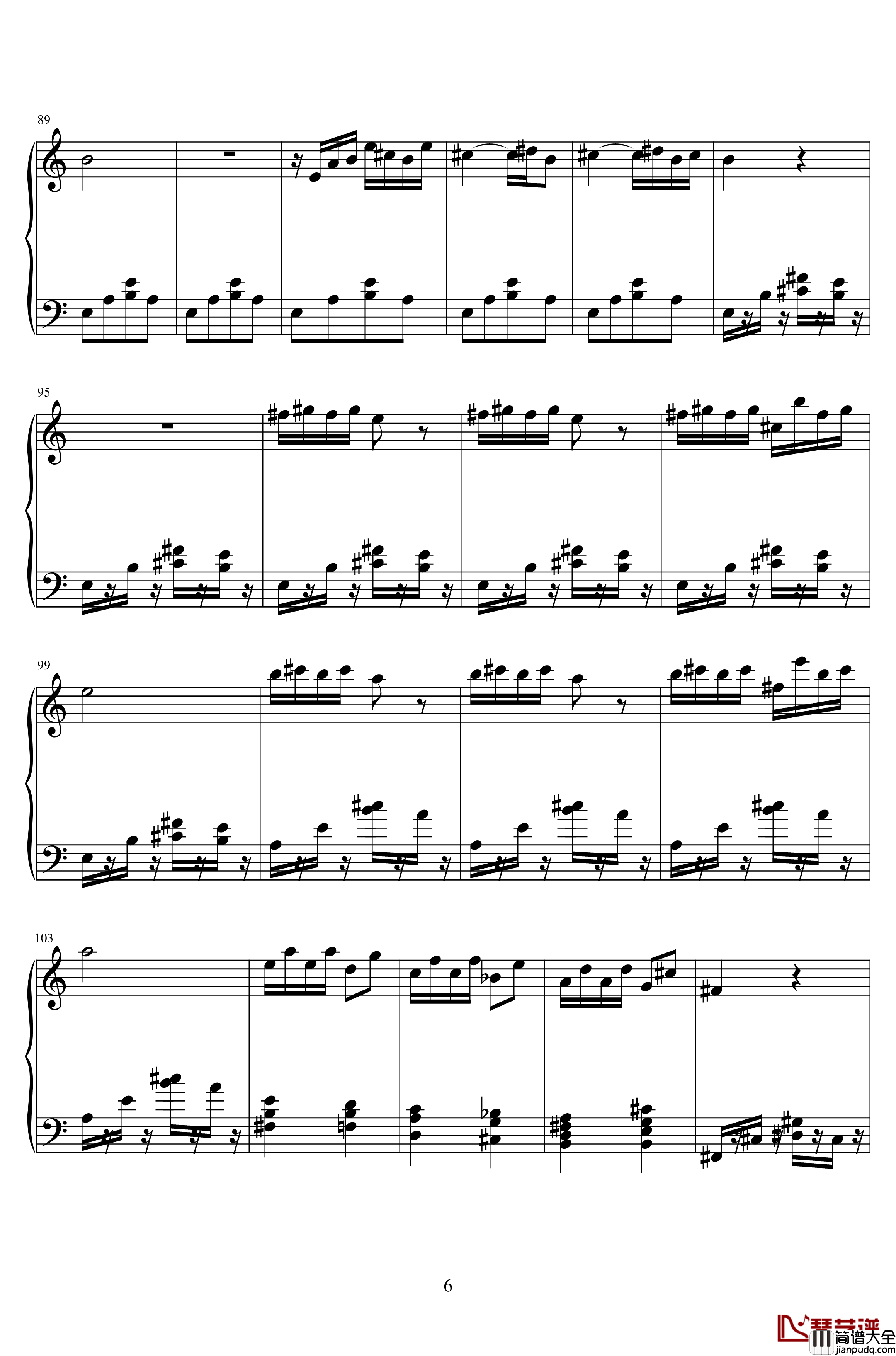 山水主题第三幻想曲钢琴谱_江畔新绿