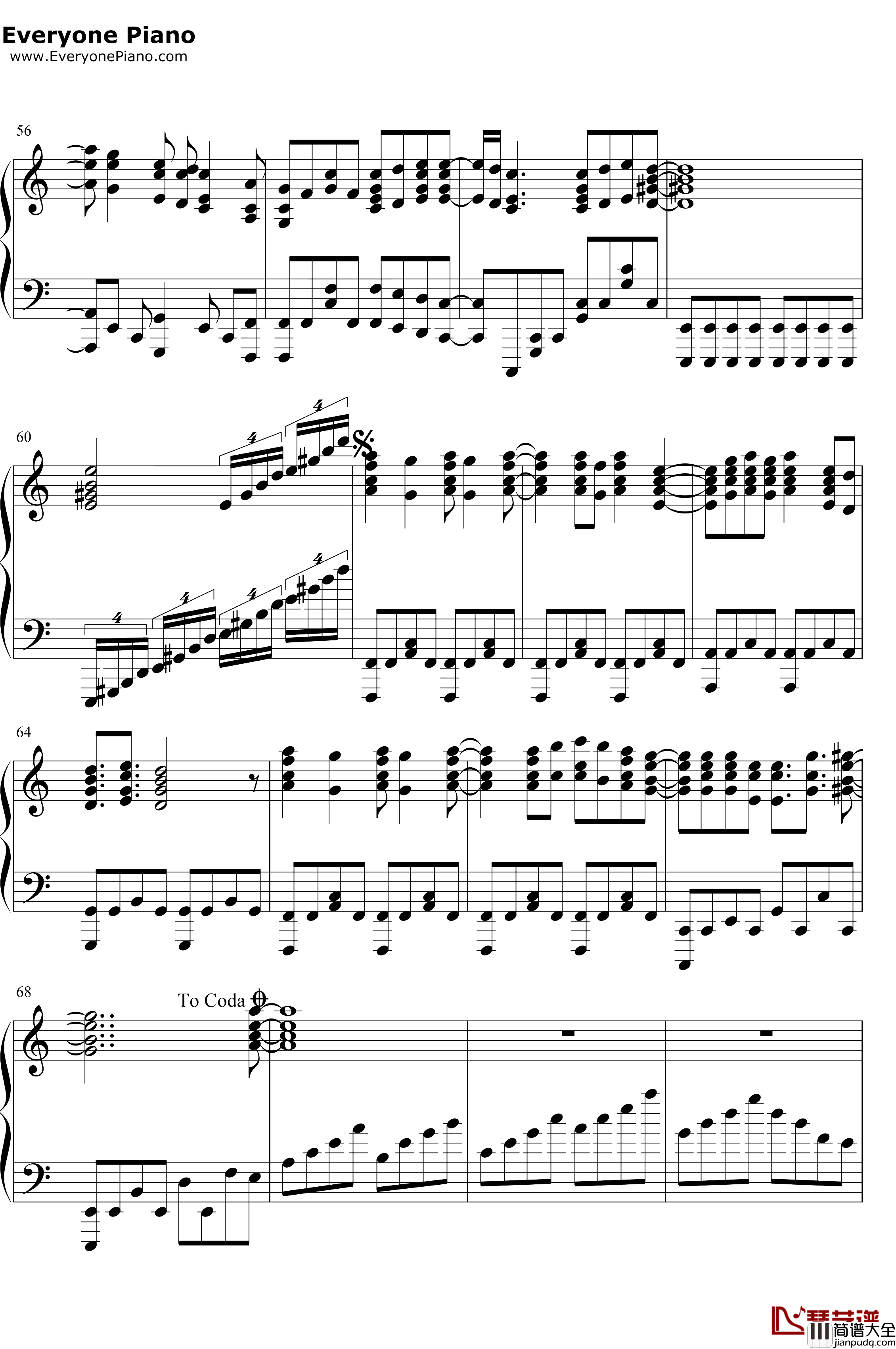 The_Ballad_of_Mona_Lisa钢琴谱_Panic!attheDisco_MonaLisa