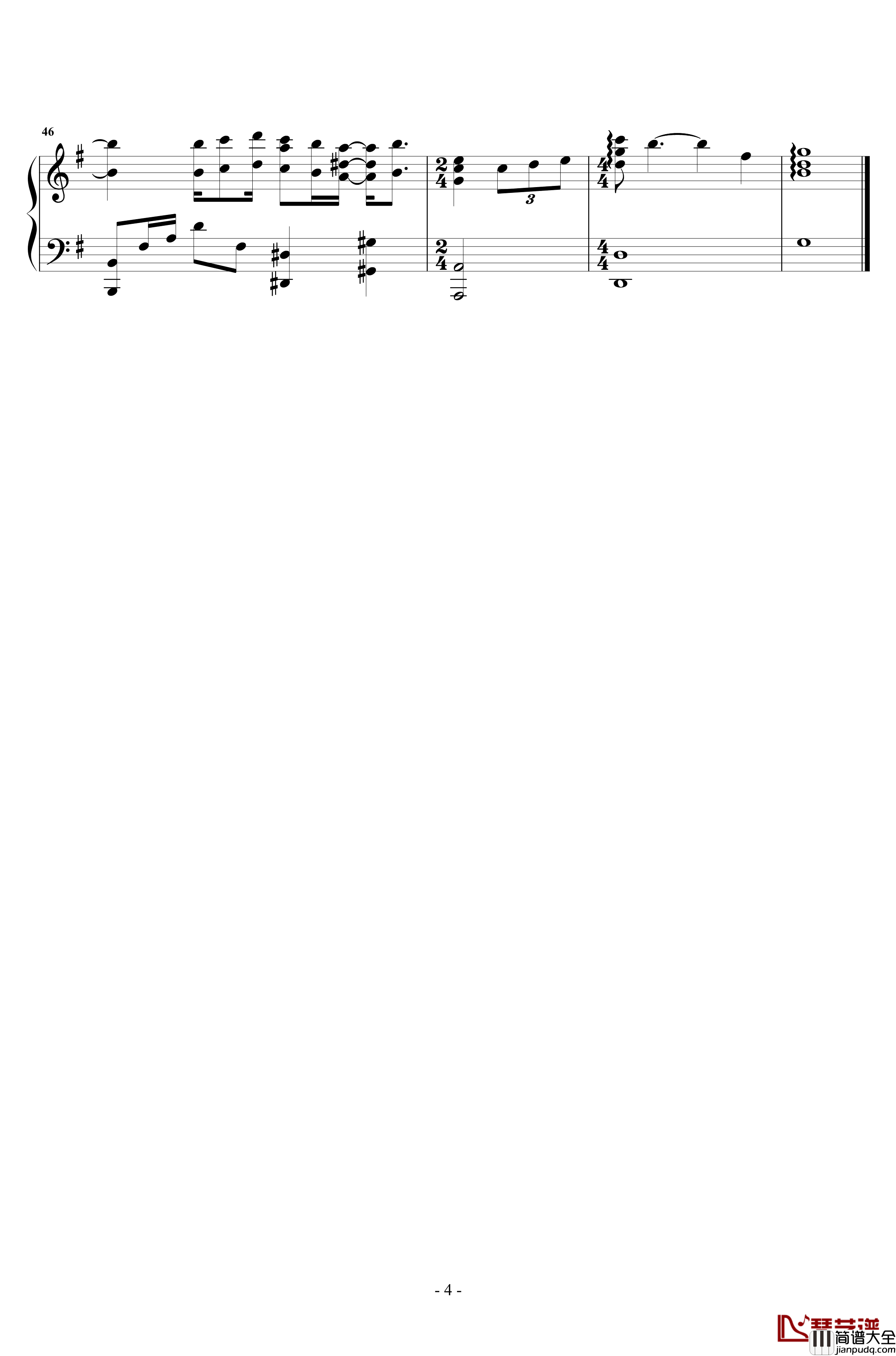 我好吗钢琴谱_梁静茹