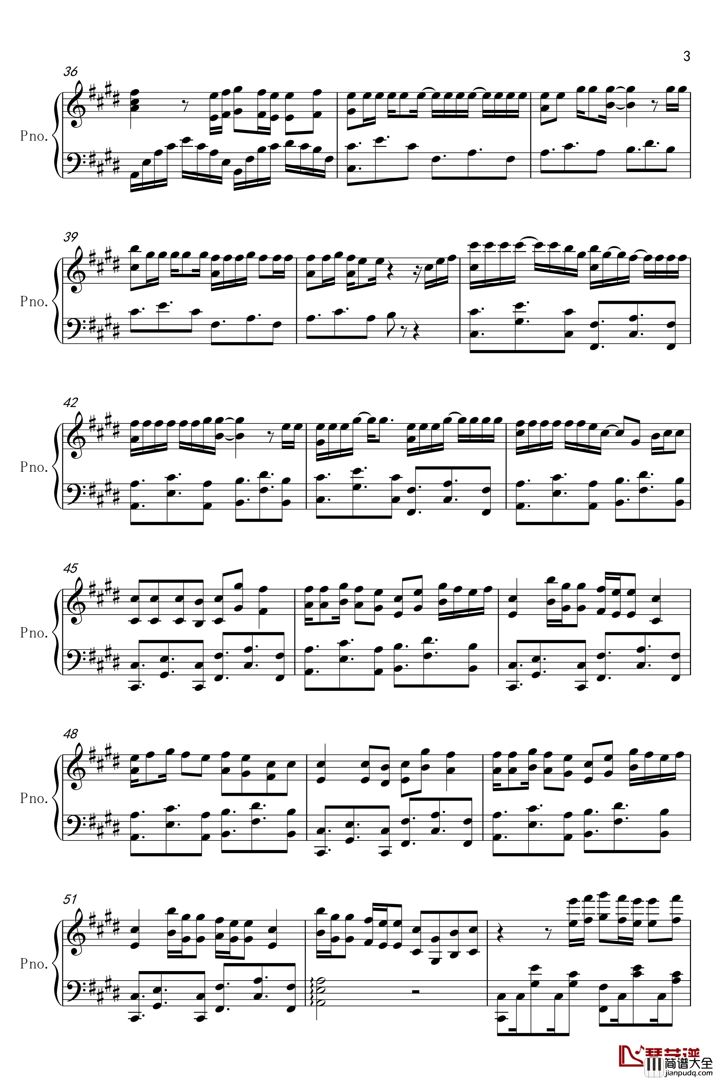 shape_of_you钢琴谱_难度独奏版_艾德·希兰