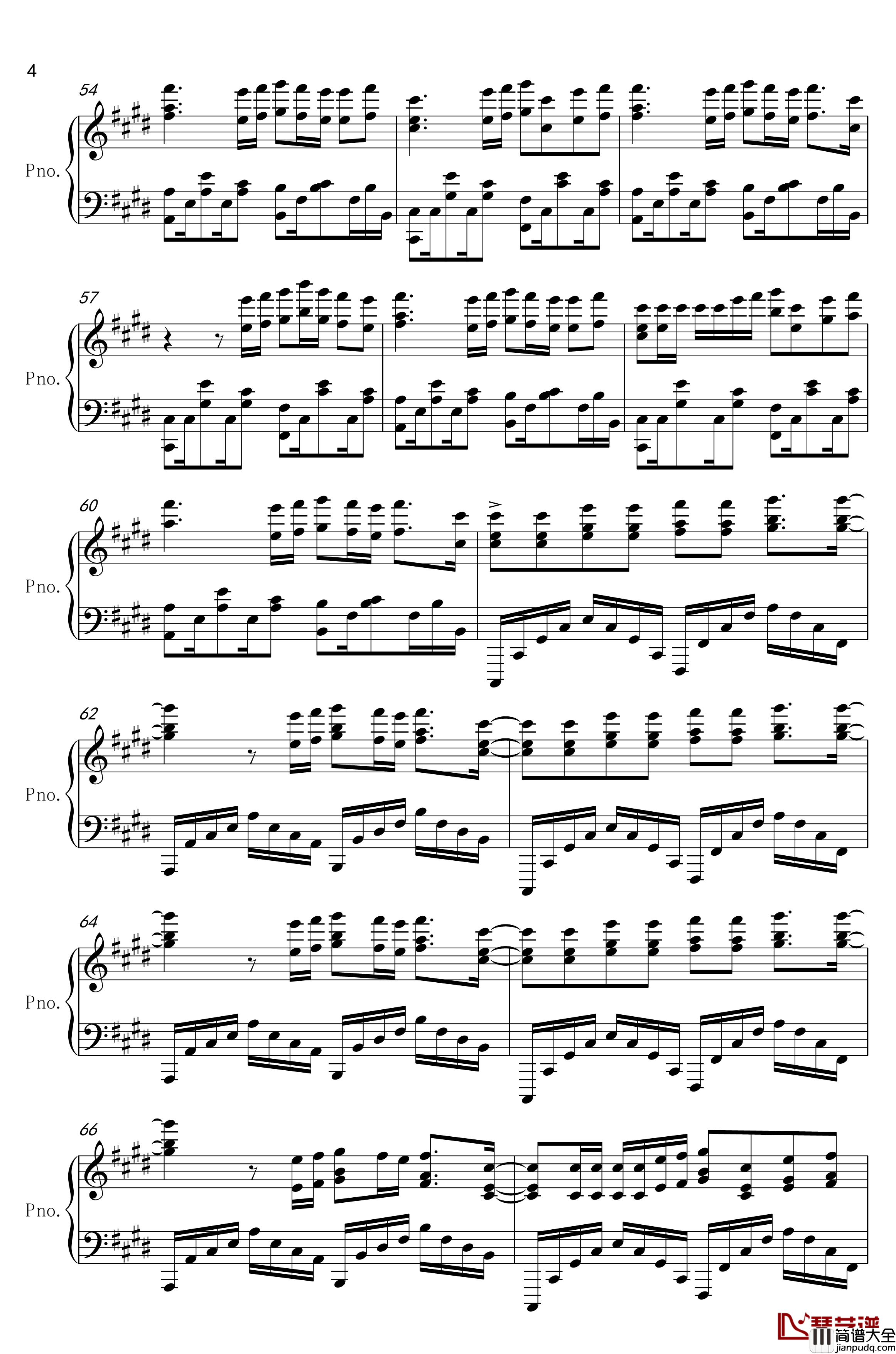 shape_of_you钢琴谱_难度独奏版_艾德·希兰