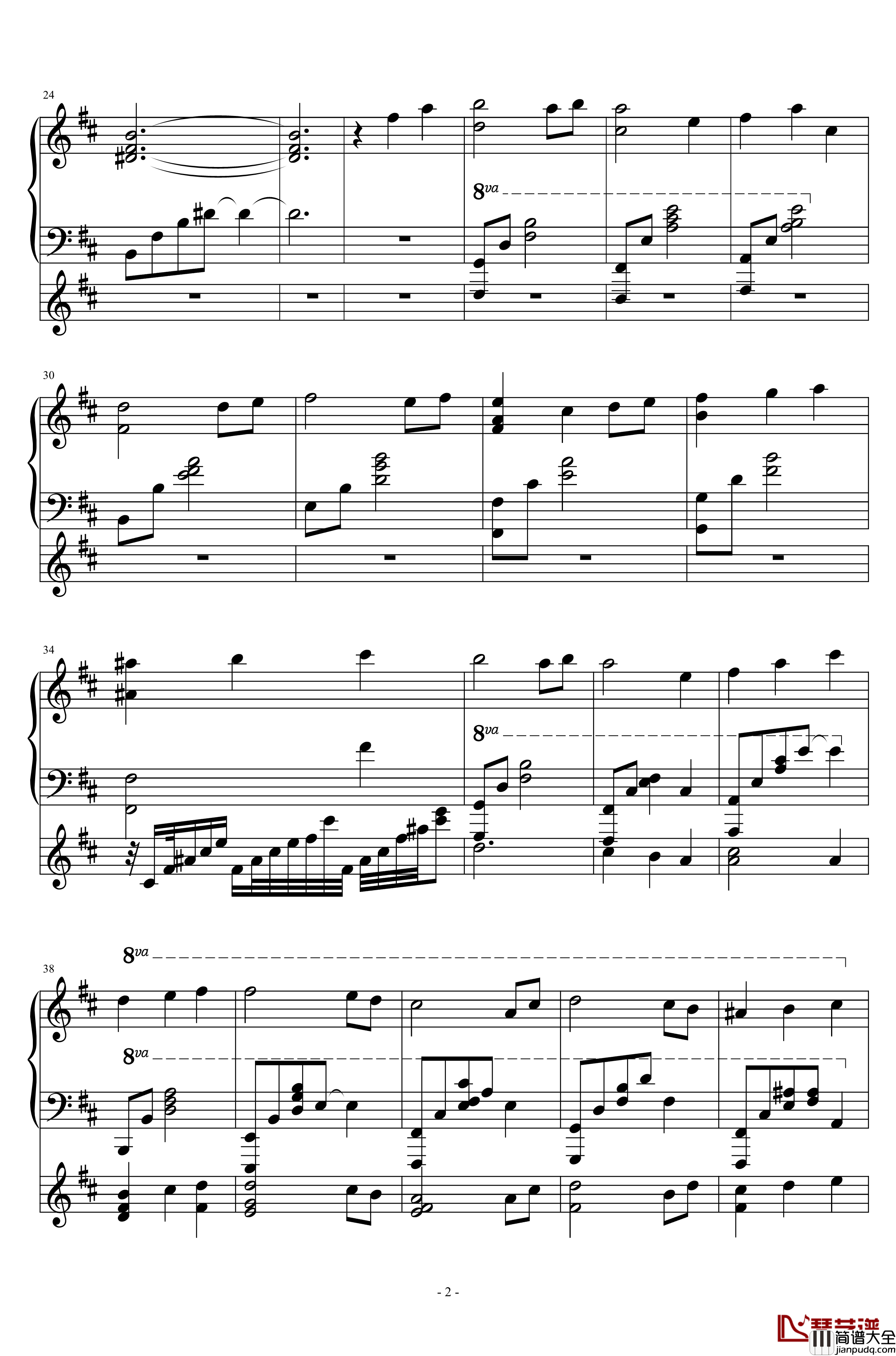 缘之空__遠い空へ钢琴谱_远空_缘之空