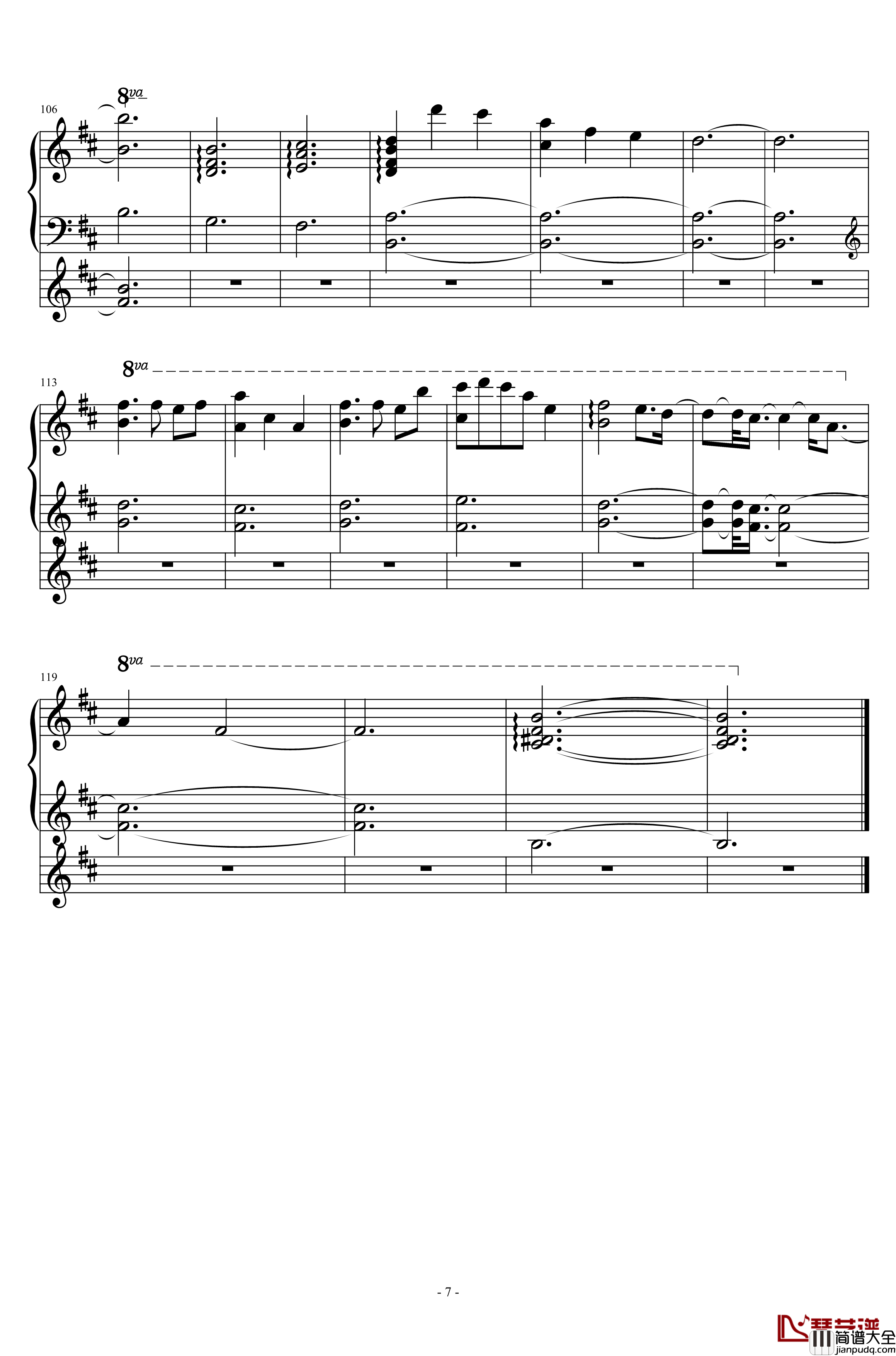 缘之空__遠い空へ钢琴谱_远空_缘之空