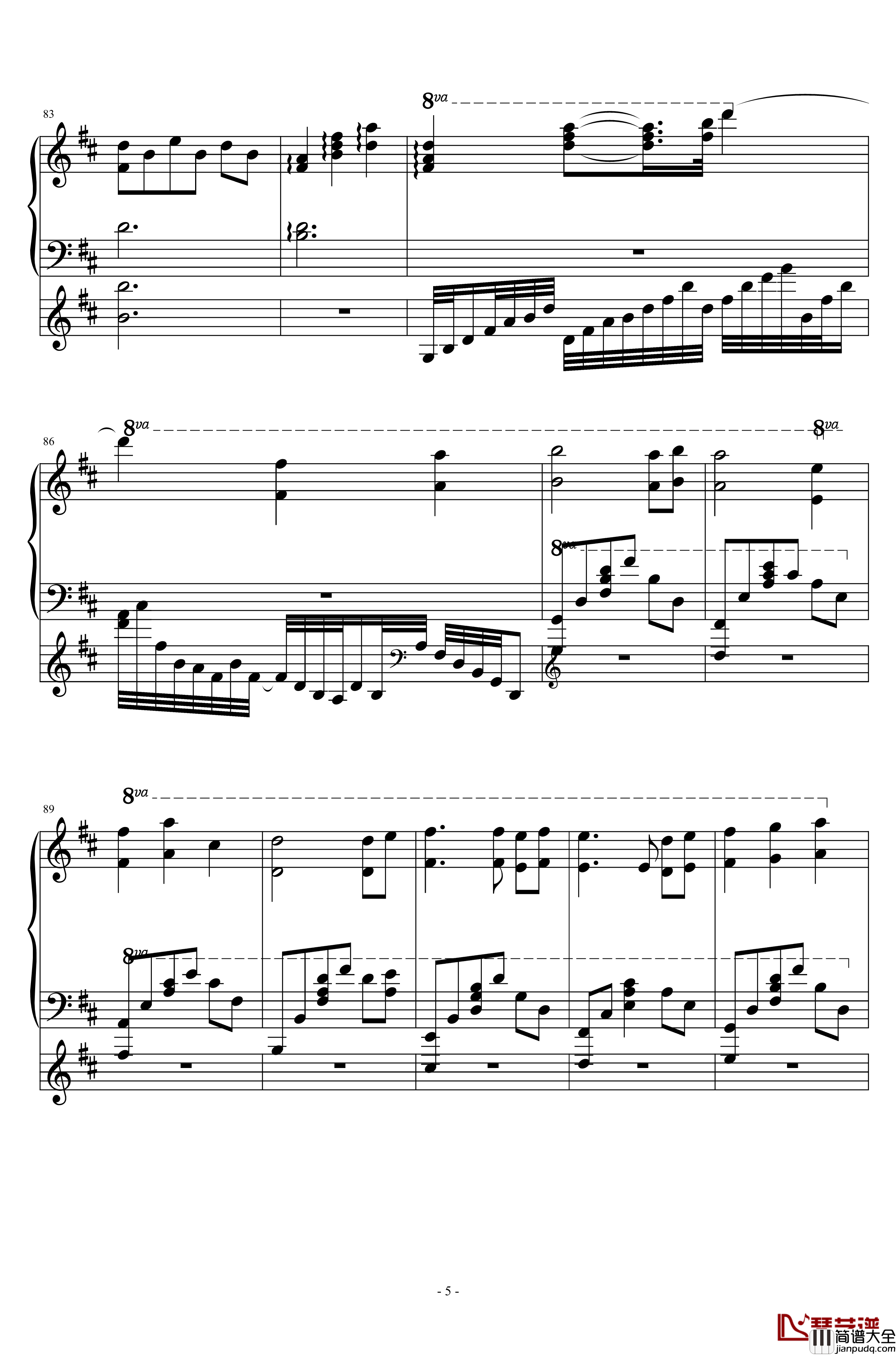 缘之空__遠い空へ钢琴谱_远空_缘之空