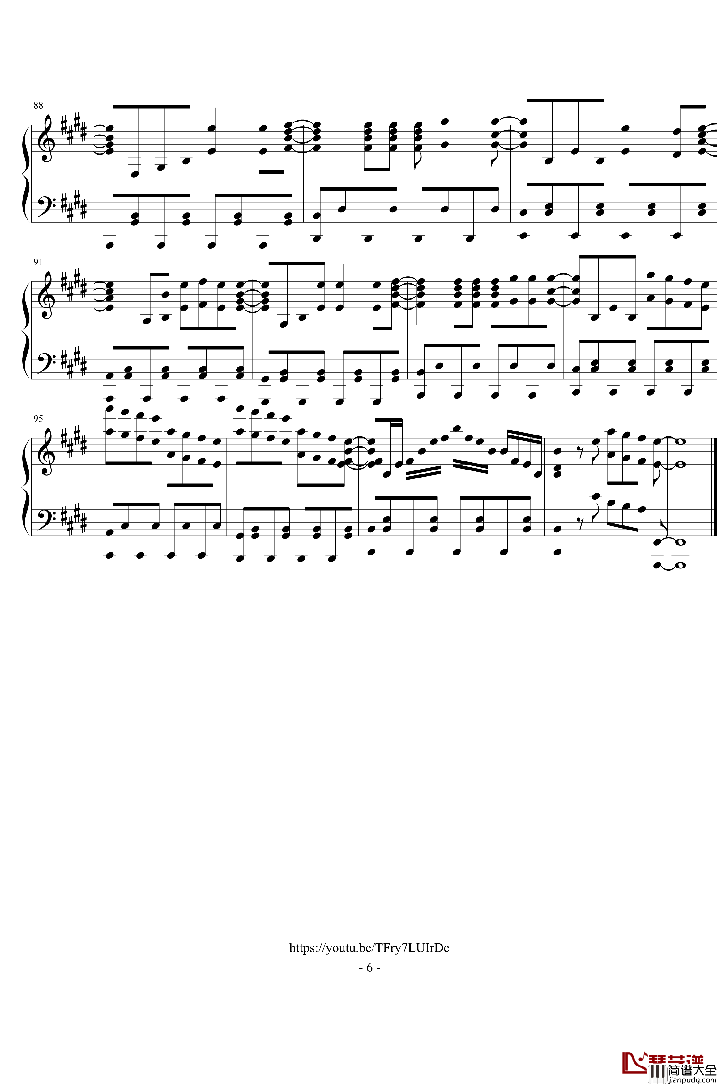 OST___グランドエスケープ钢琴谱_天气之子