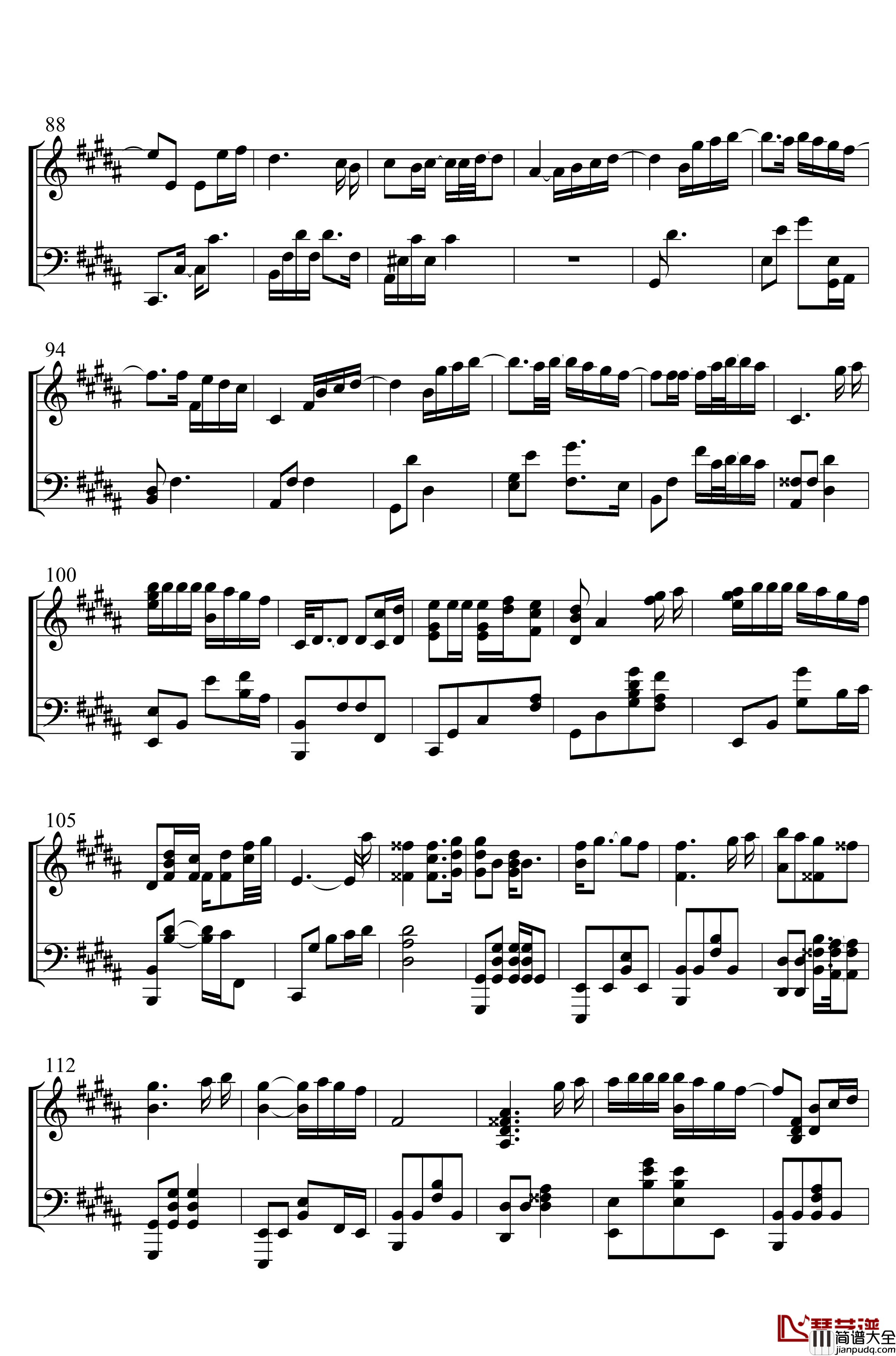 Done_For_Me钢琴谱_德鲁纳酒店插曲