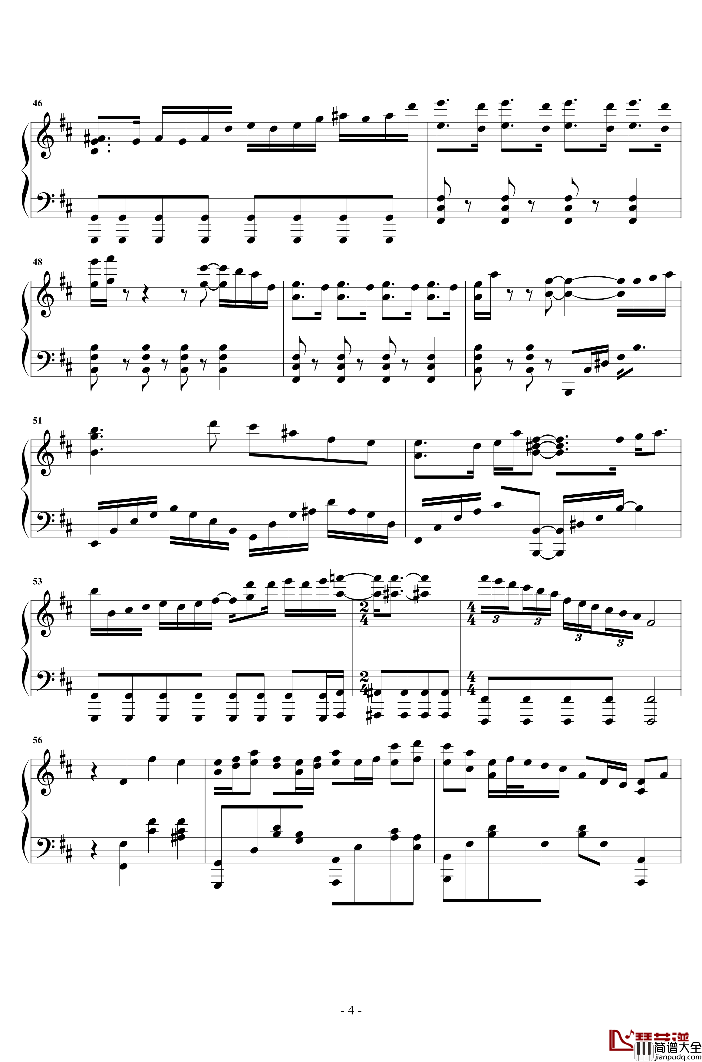 告白之夜钢琴谱_AYASA绚沙