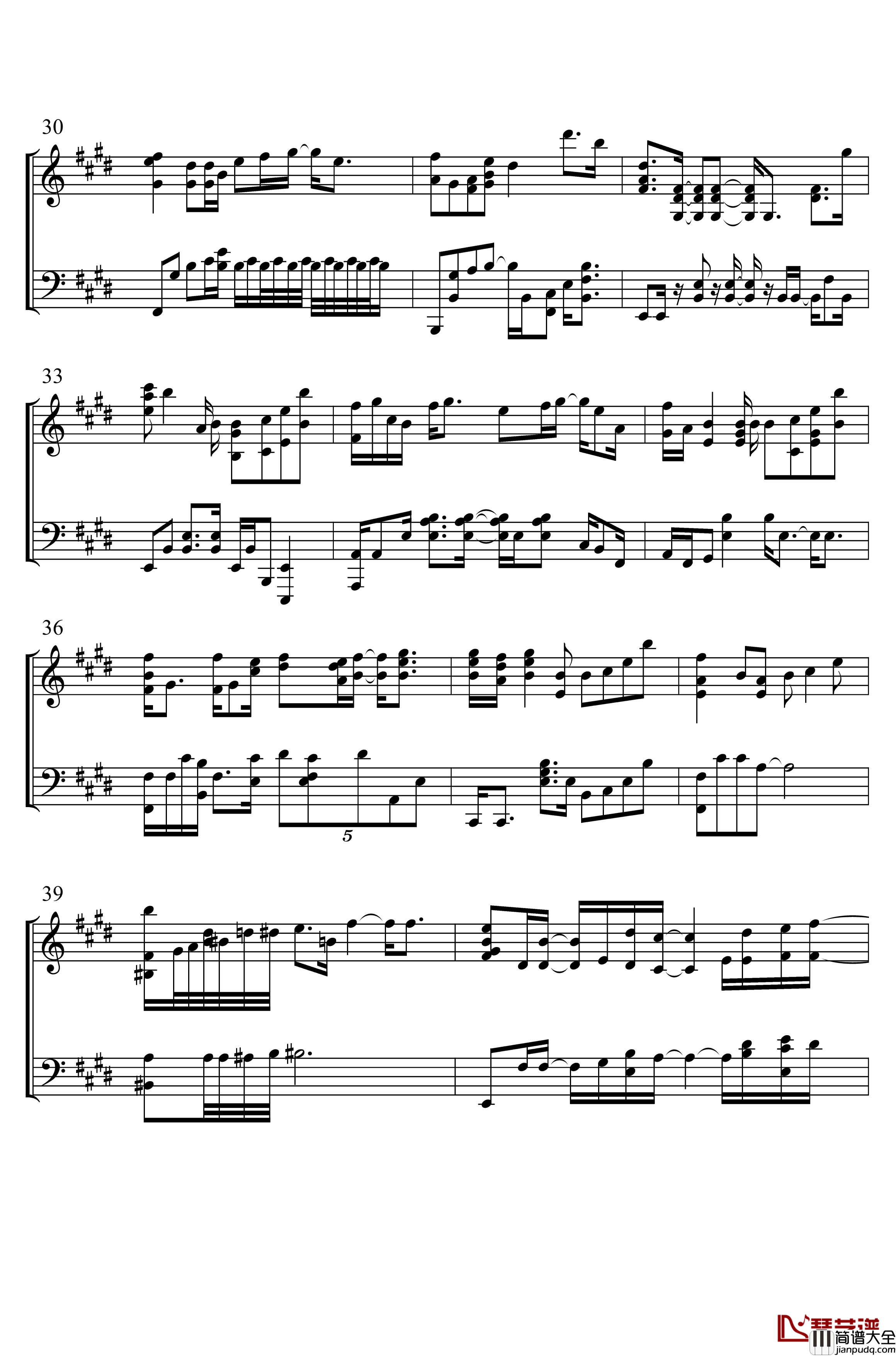 年轮说钢琴谱_Cuppix编配_杨丞琳