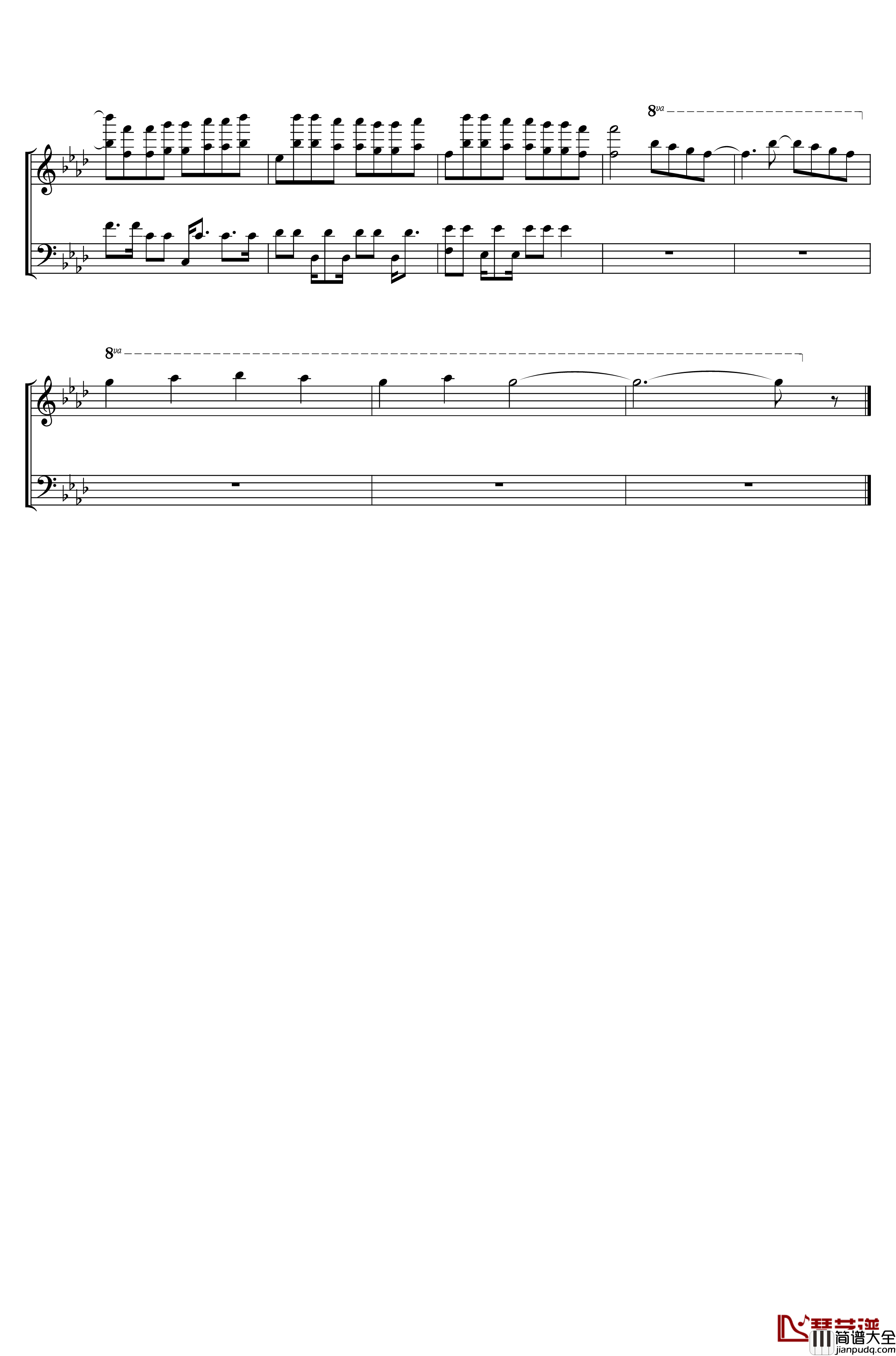 Time_Back钢琴谱_Cuppix编配_BadStyle