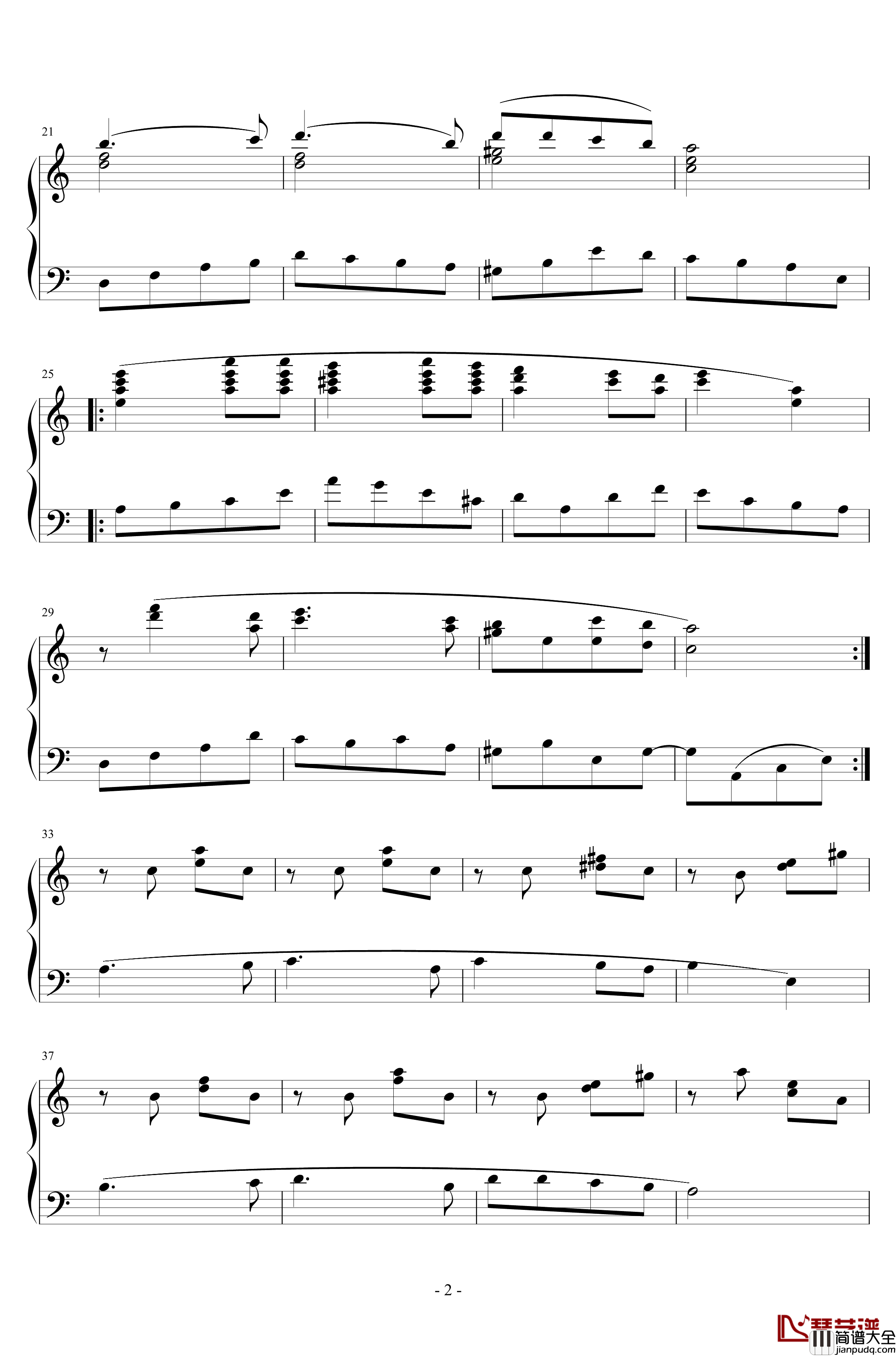 喀秋莎钢琴谱_钢琴独奏版_苏联名歌