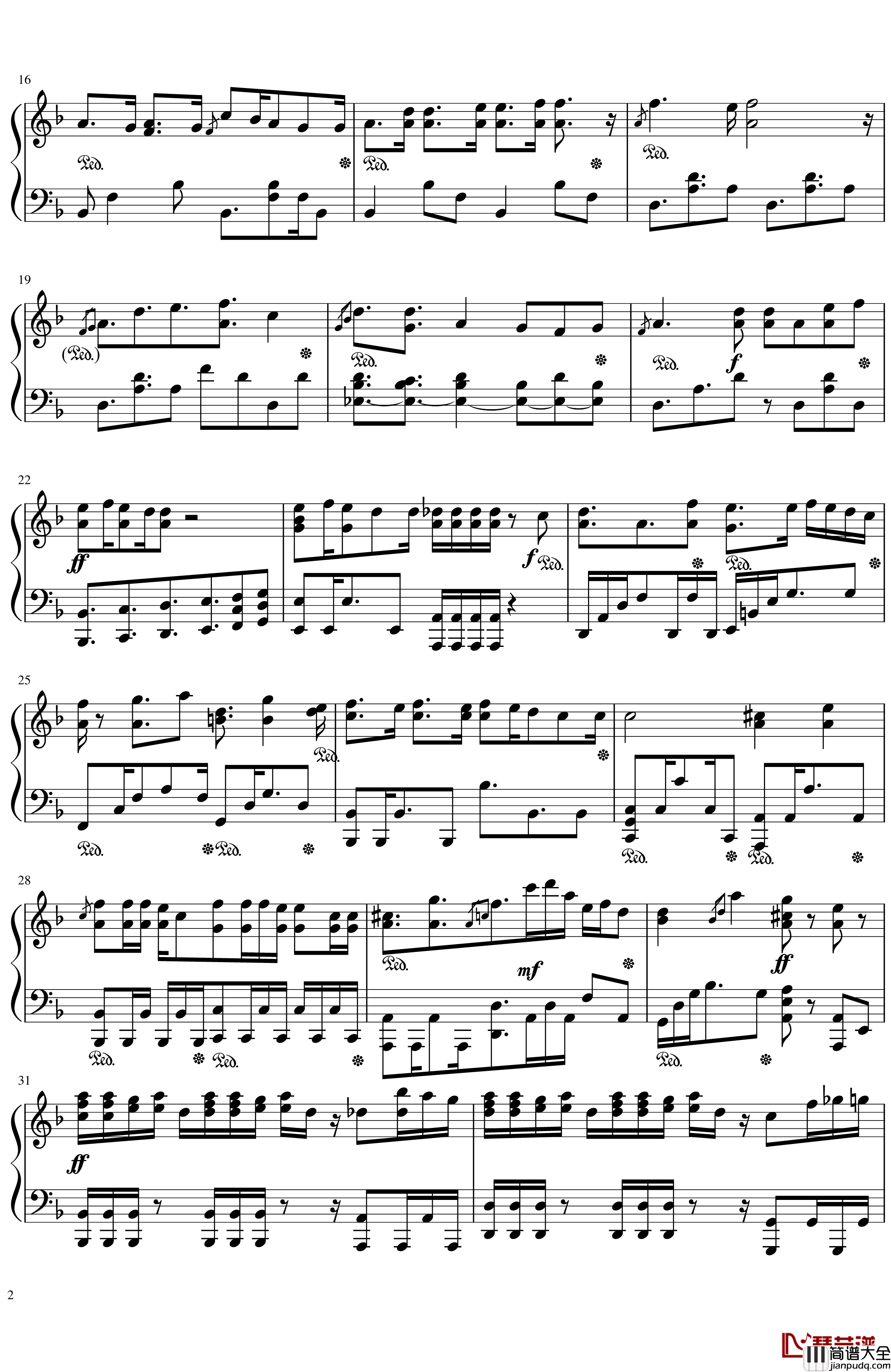 黑执事豪华客船篇主题曲钢琴谱_硝子の瞳_黑执事豪华客船篇