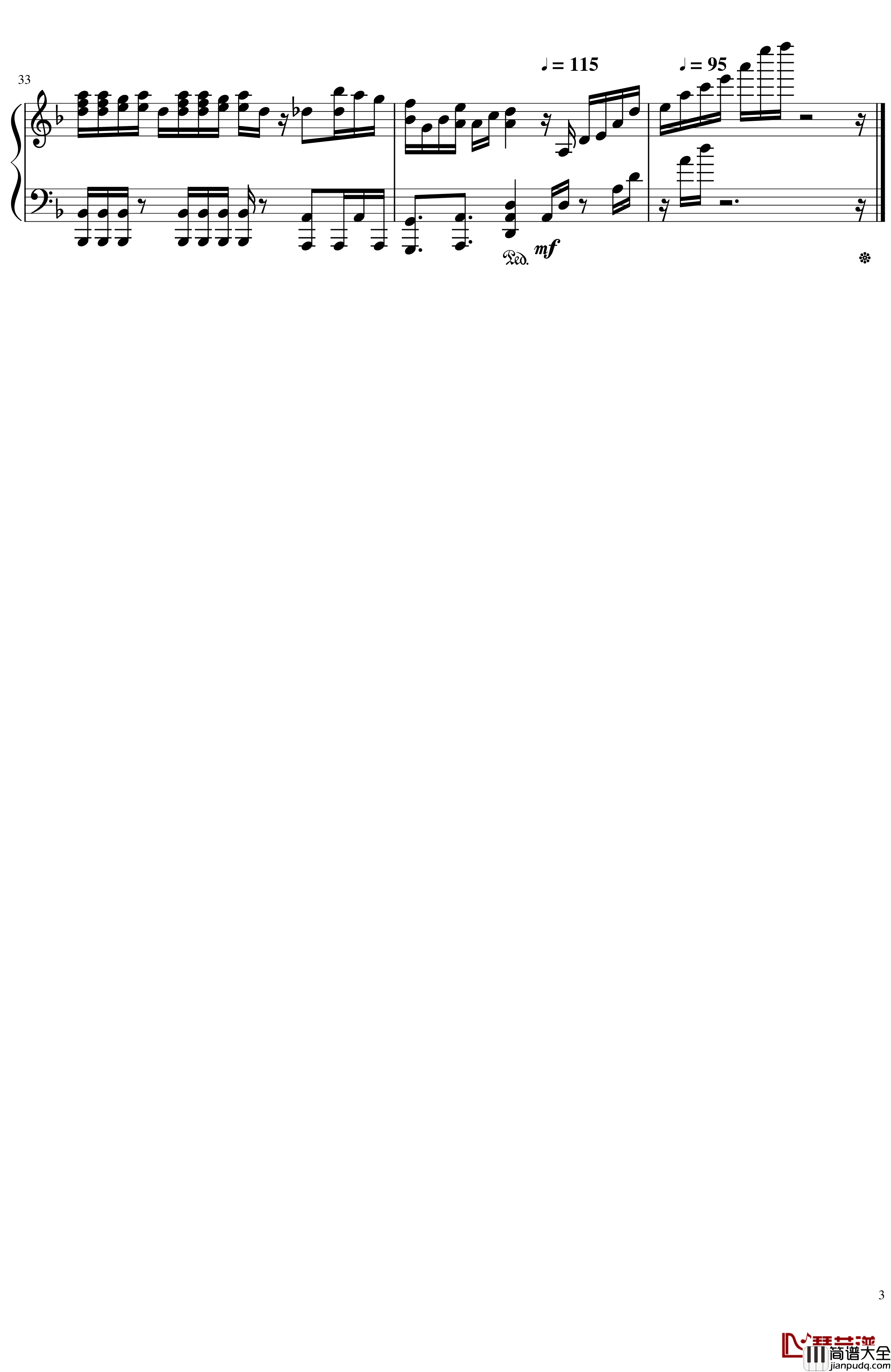 黑执事豪华客船篇主题曲钢琴谱_硝子の瞳_黑执事豪华客船篇