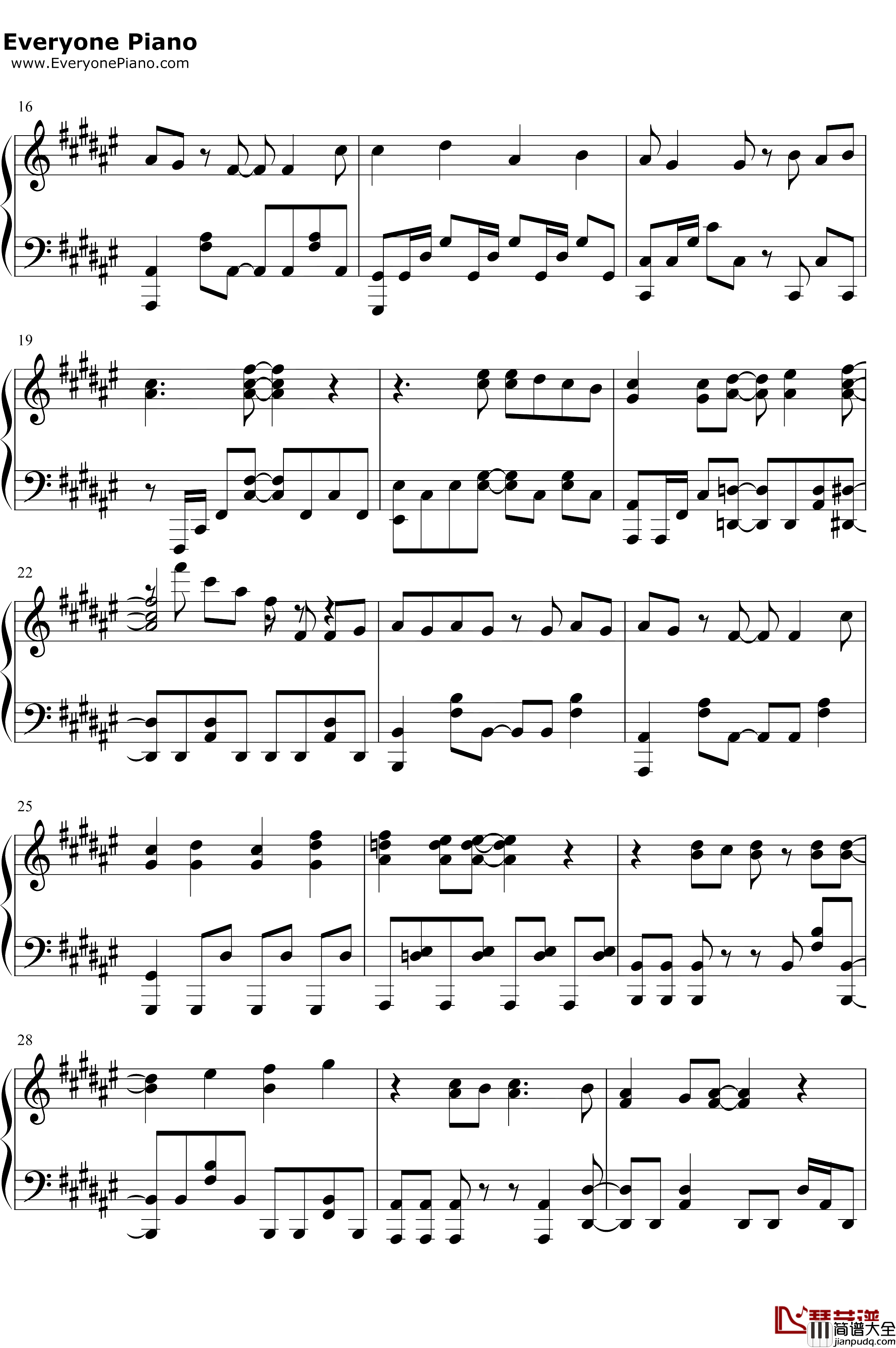 Hello_to_Dream钢琴谱_井口裕香_在地下城寻求邂逅是否搞错了什么ⅡOP