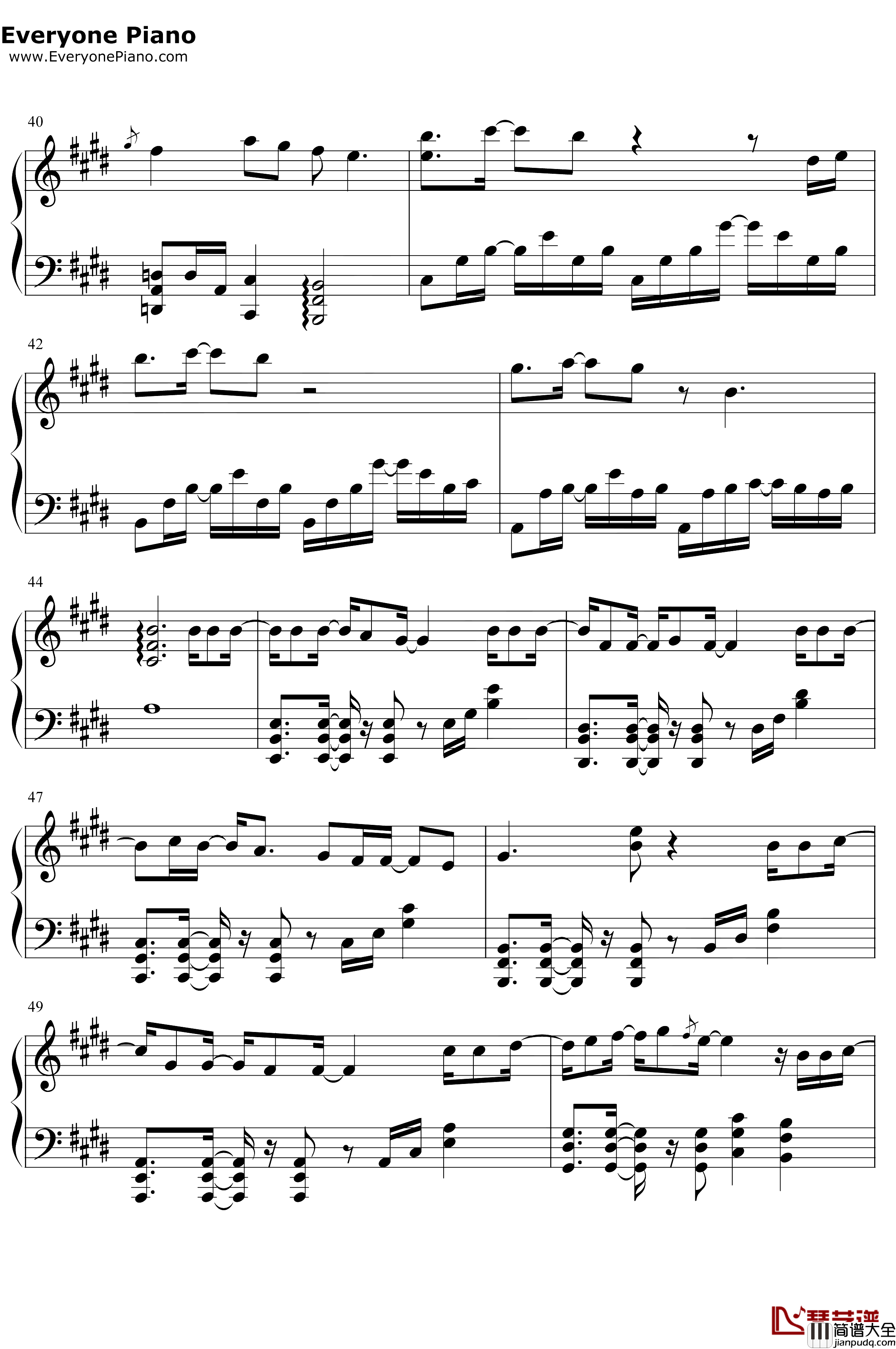 对的时间点钢琴谱_林俊杰_动人旋律谱写时间与生命的感动