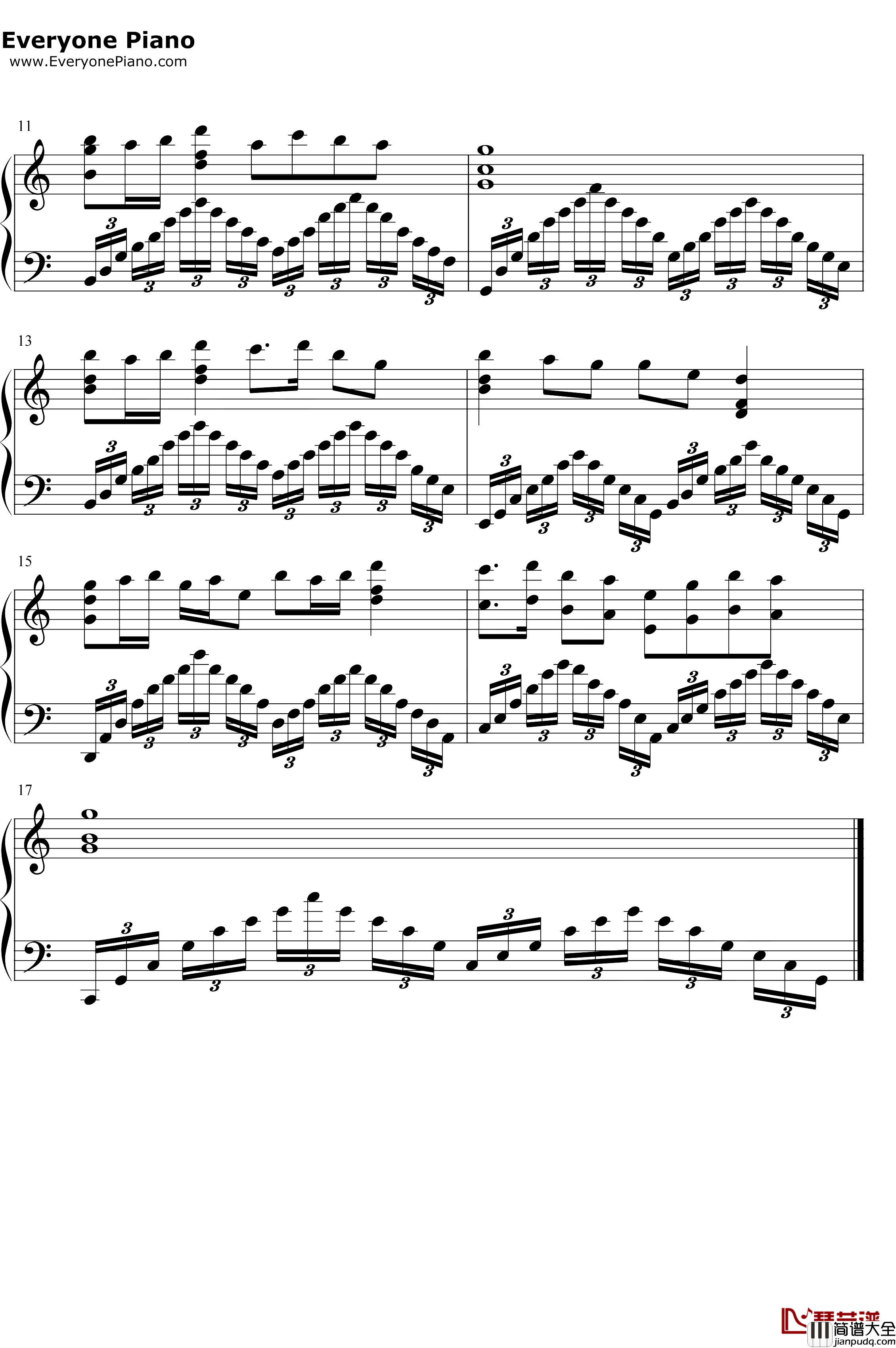 远飞的大雁钢琴谱_阿兰_中国机长推广曲