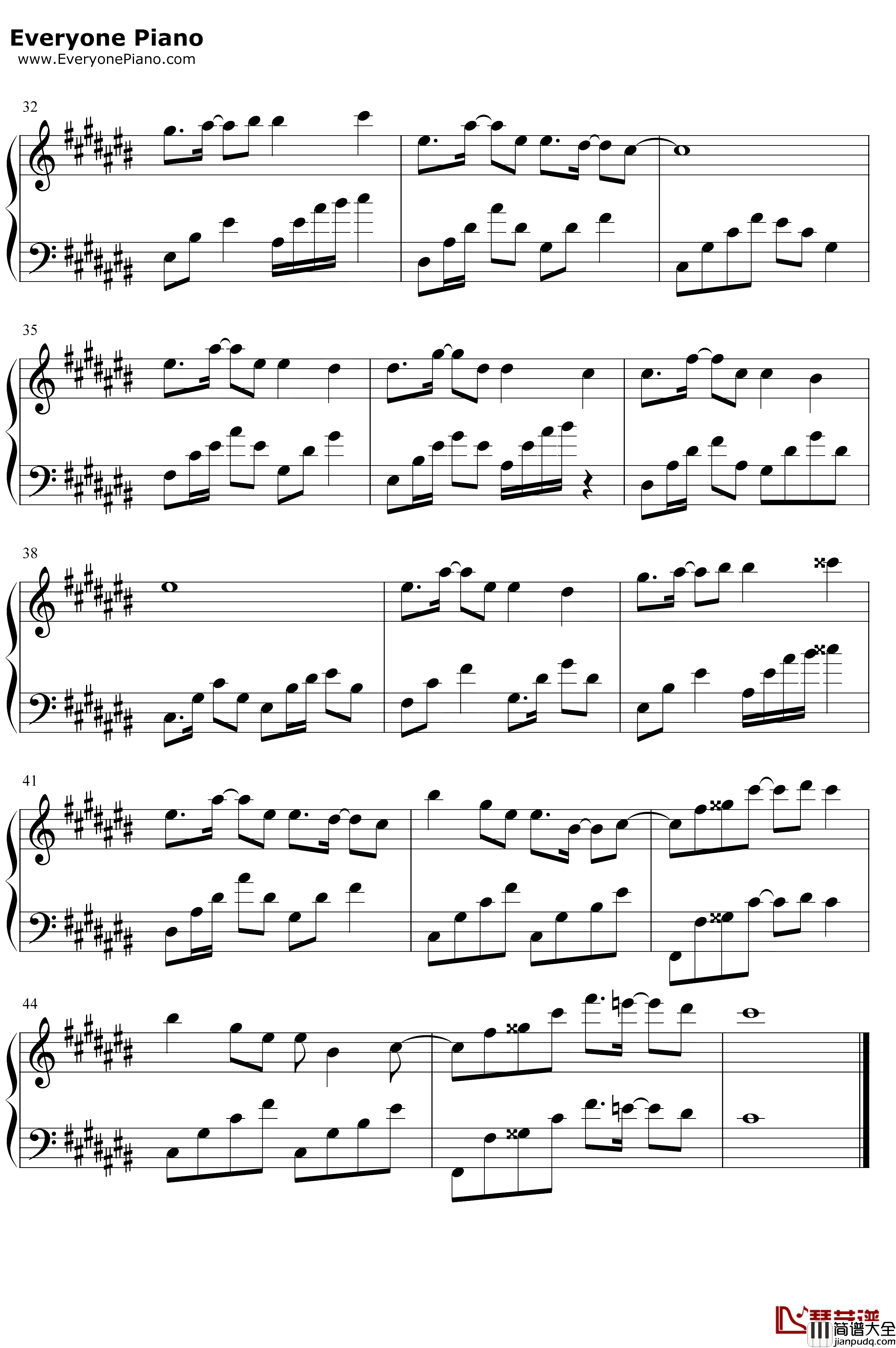 Dream_of_Our_Generation钢琴谱_Tsunku_节奏天国BGM