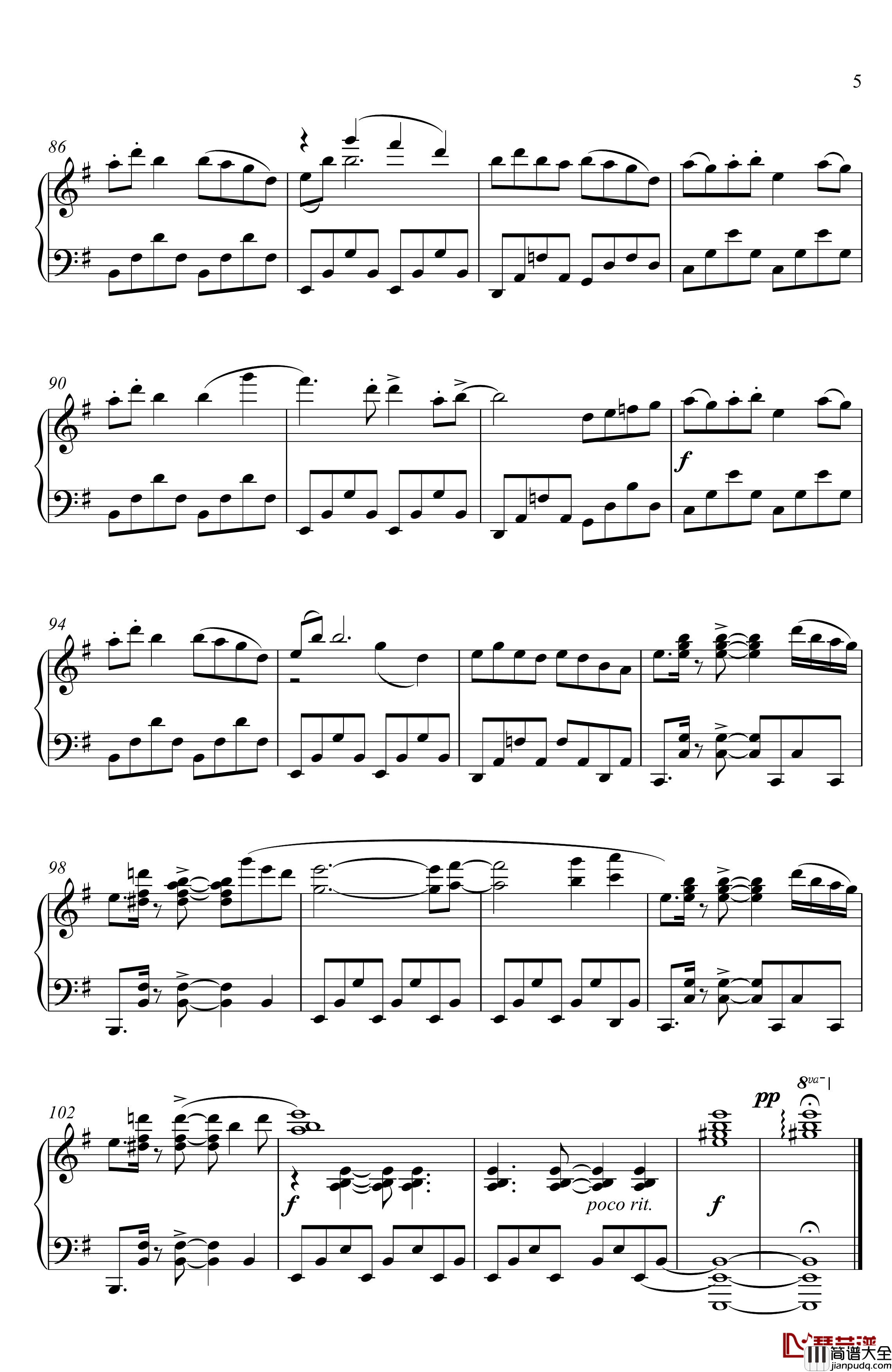 狮子王近侍曲钢琴谱_简易版_刀剑乱舞