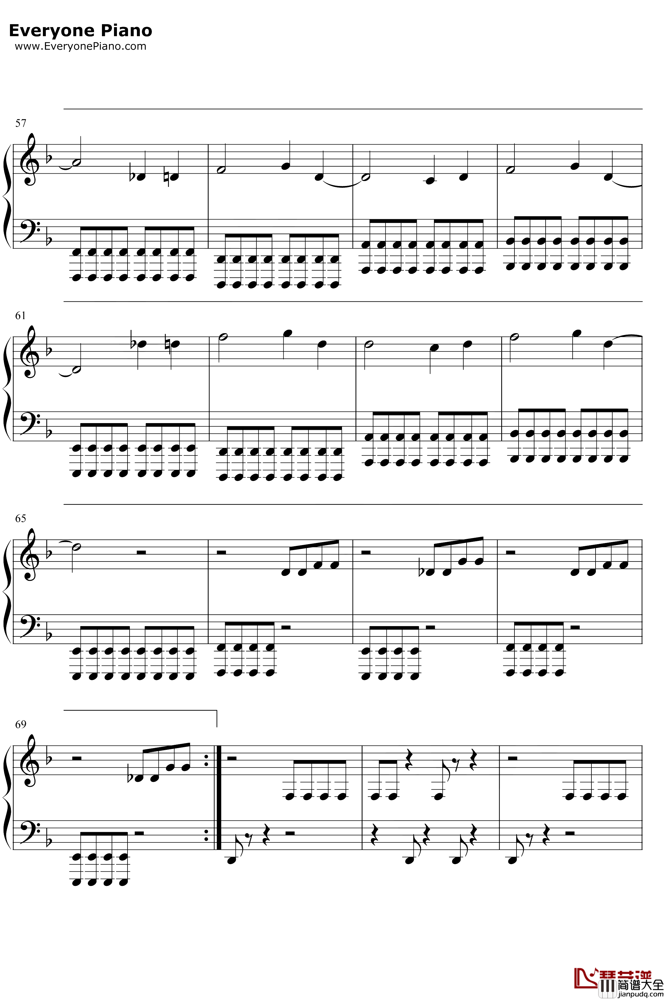 Out_of_the_Black钢琴谱_RoyalBlood_我是谁没有绝对安全的系统OST