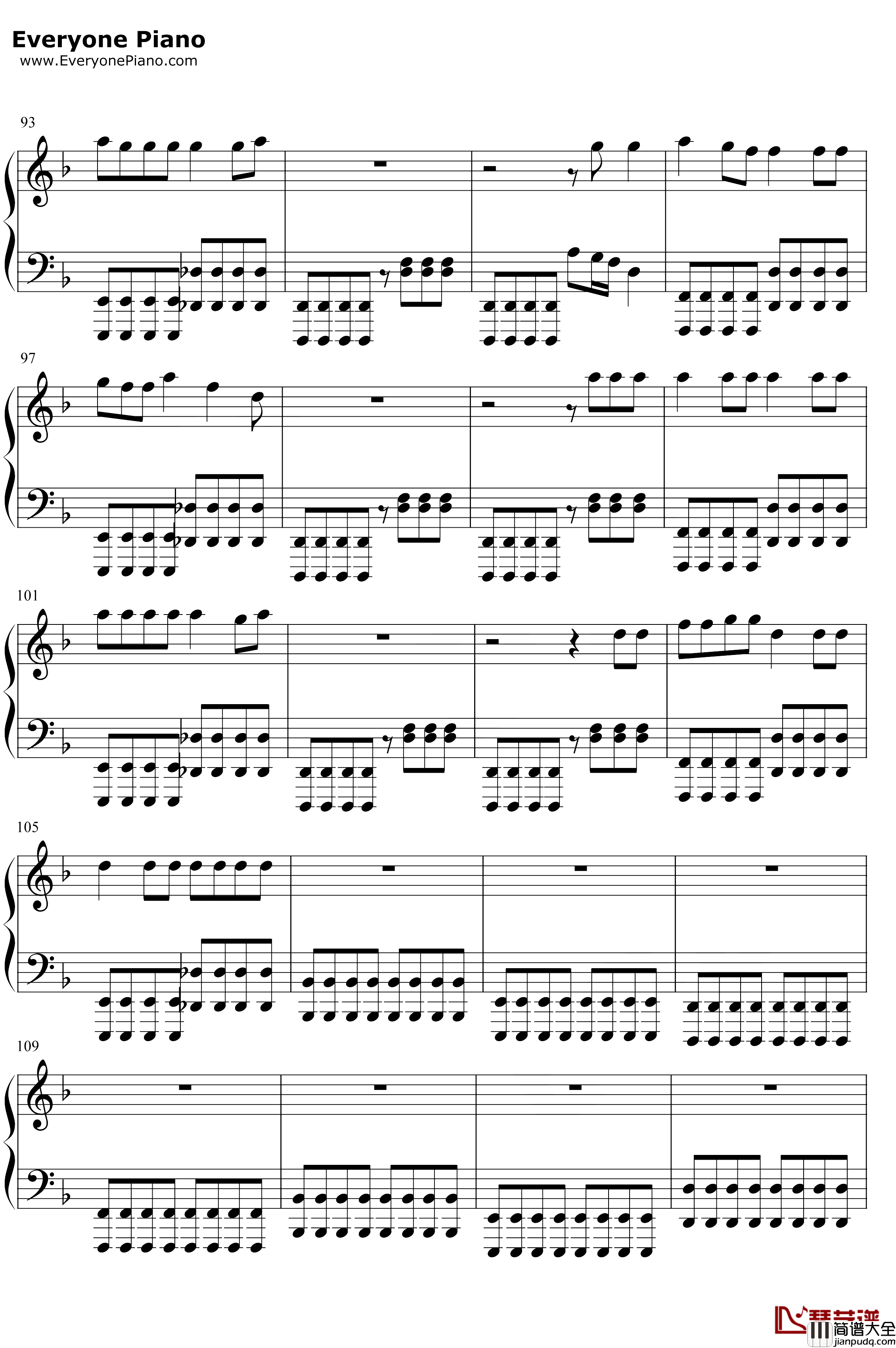 Out_of_the_Black钢琴谱_RoyalBlood_我是谁没有绝对安全的系统OST