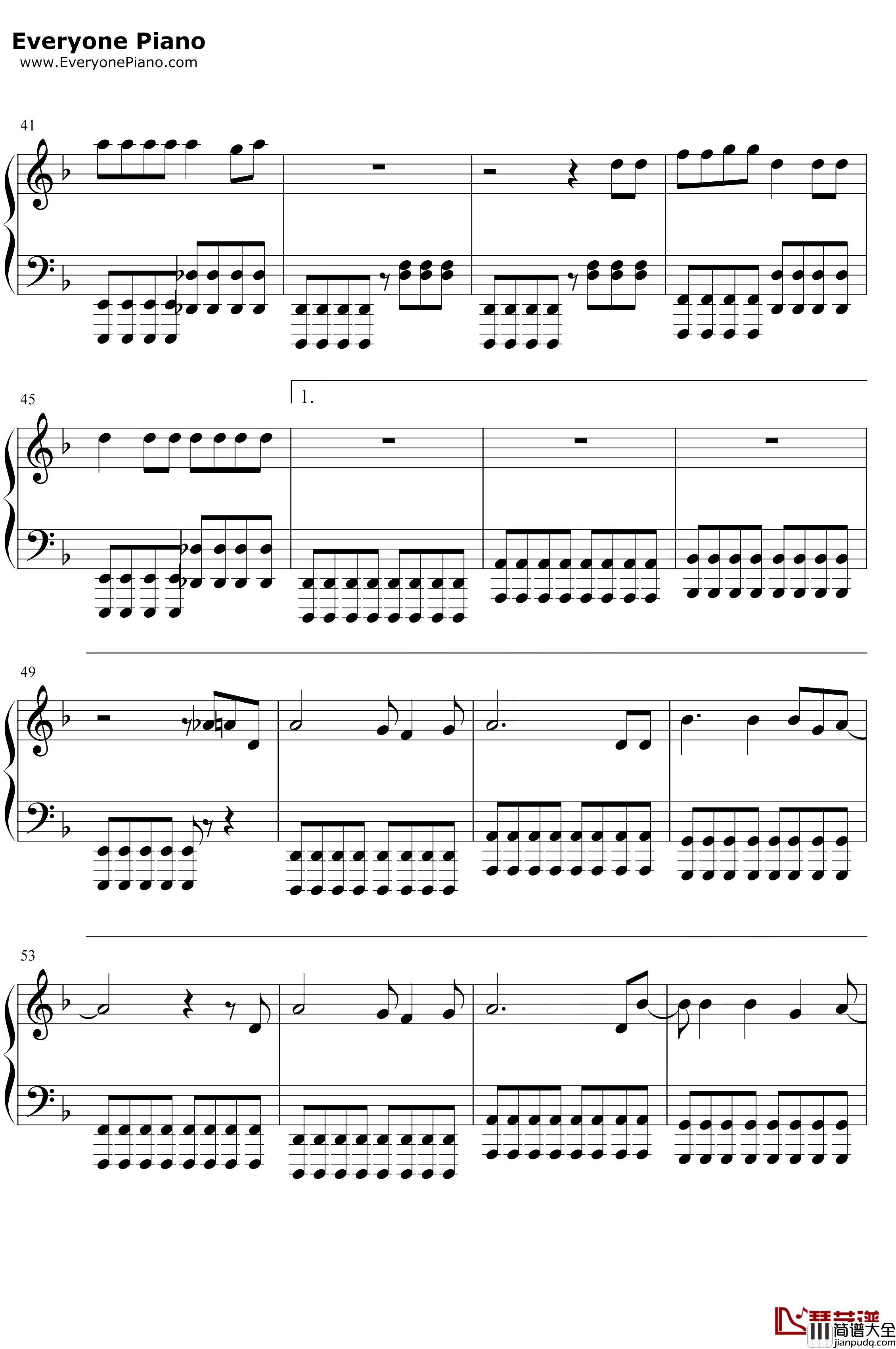 Out_of_the_Black钢琴谱_RoyalBlood_我是谁没有绝对安全的系统OST