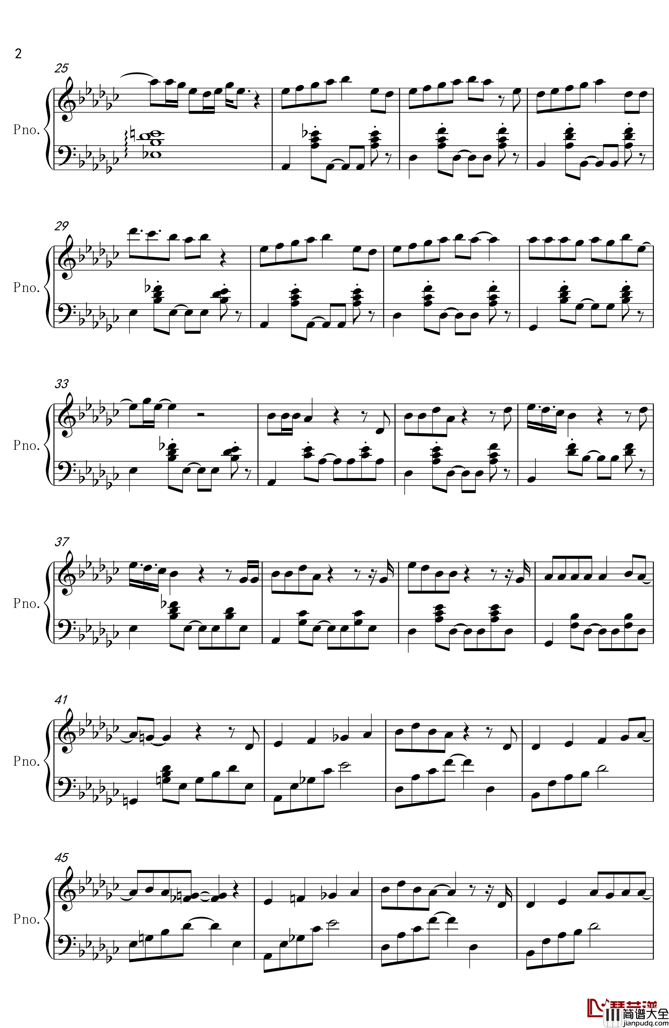 I_Love_You_3000_II钢琴谱_钢琴独奏版_I_Love_You_3000_II