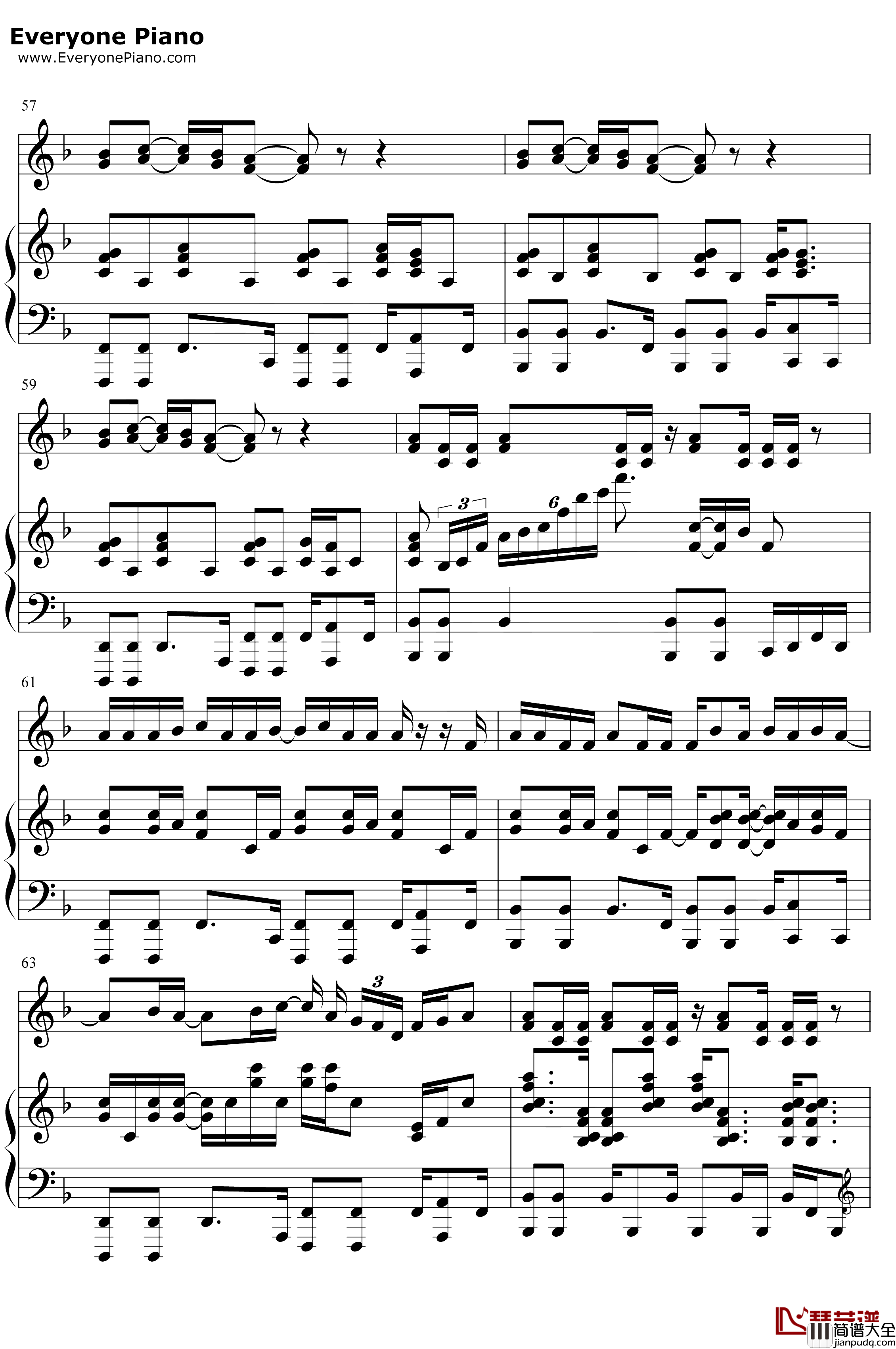 Helpless钢琴谱_Lin_ManuelMiranda_汉密尔顿音乐剧插曲