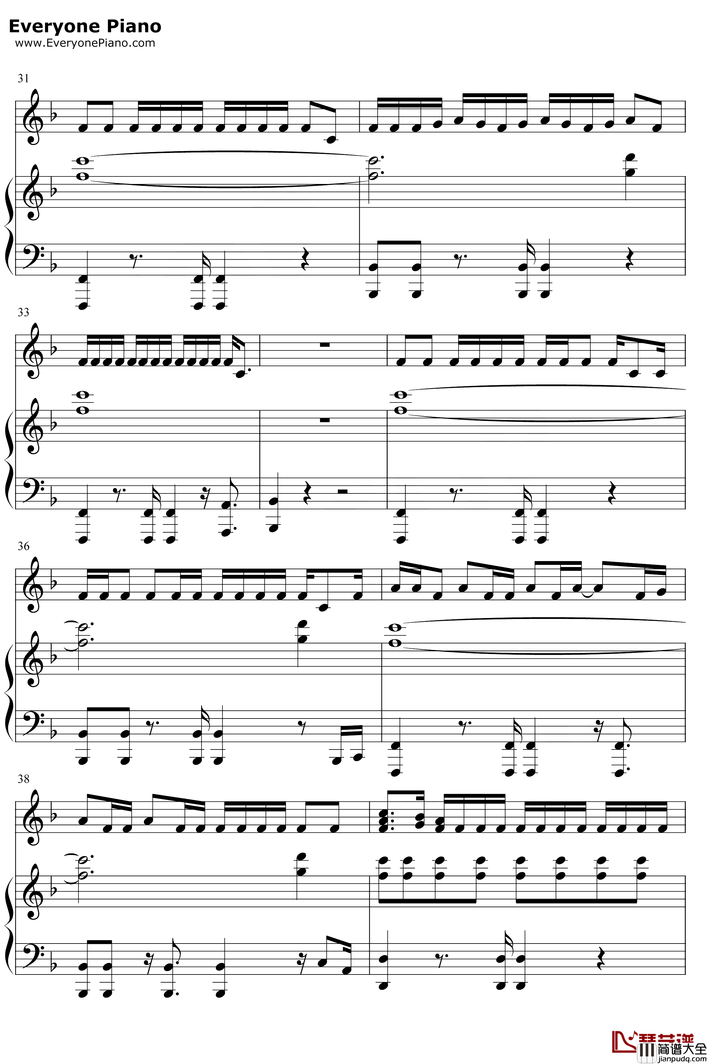 Helpless钢琴谱_Lin_ManuelMiranda_汉密尔顿音乐剧插曲