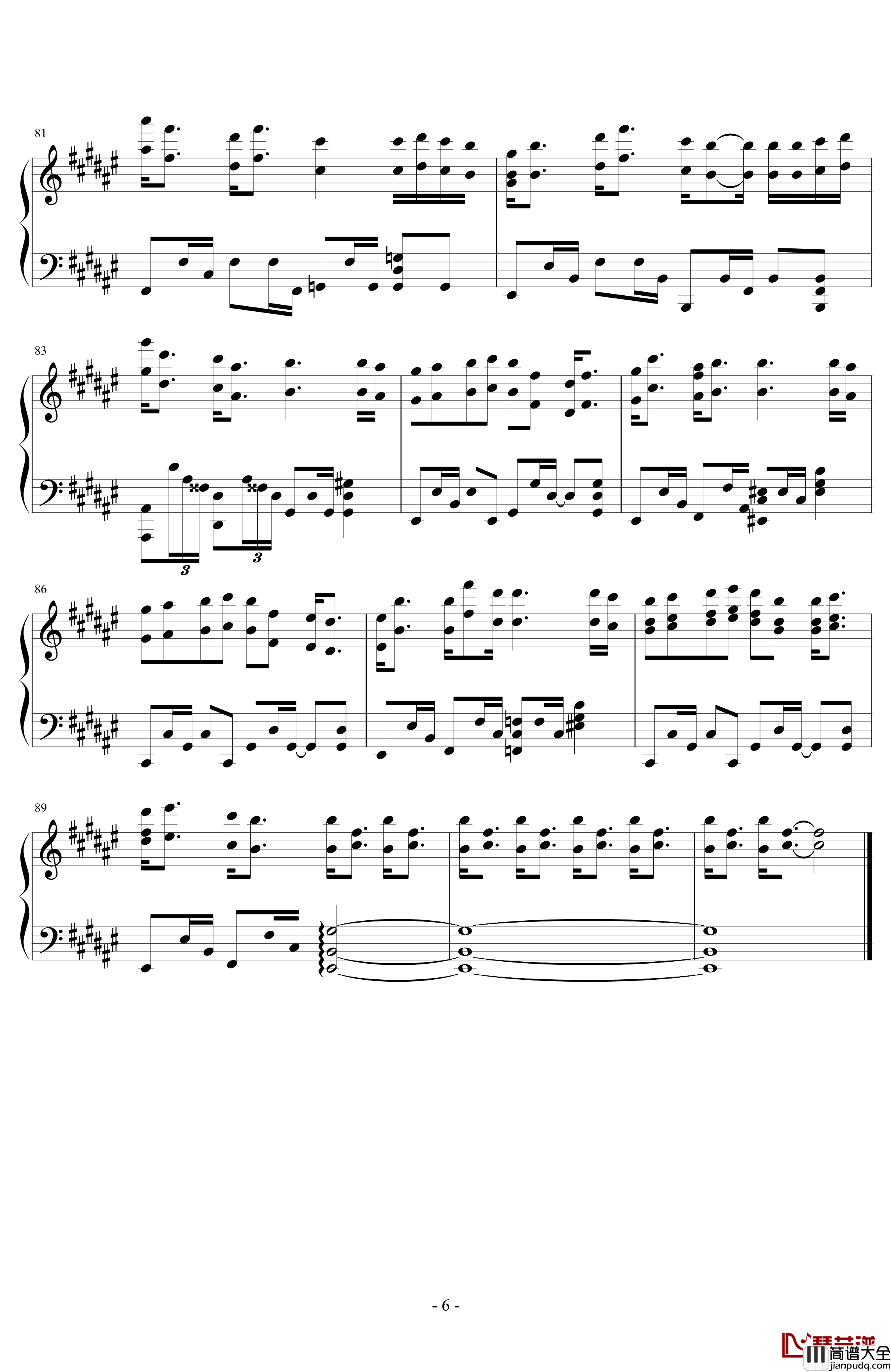 Lemon钢琴谱_特效钢琴_米津玄師