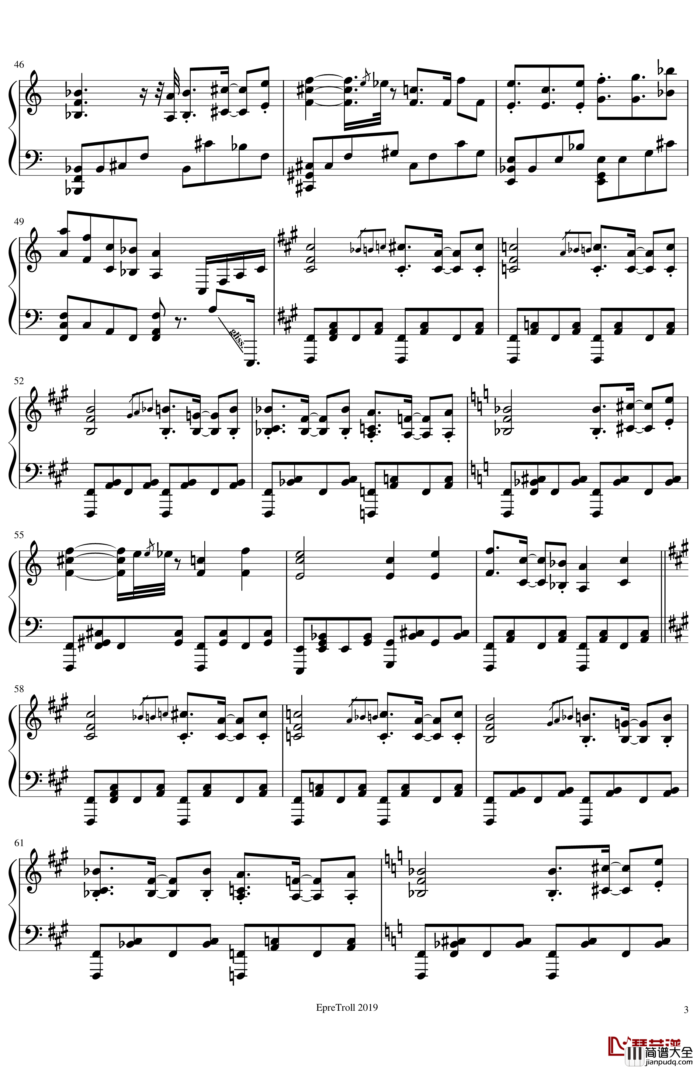 圣德太子的天马Dark_Pegasus钢琴谱_东方鬼形兽_东方project