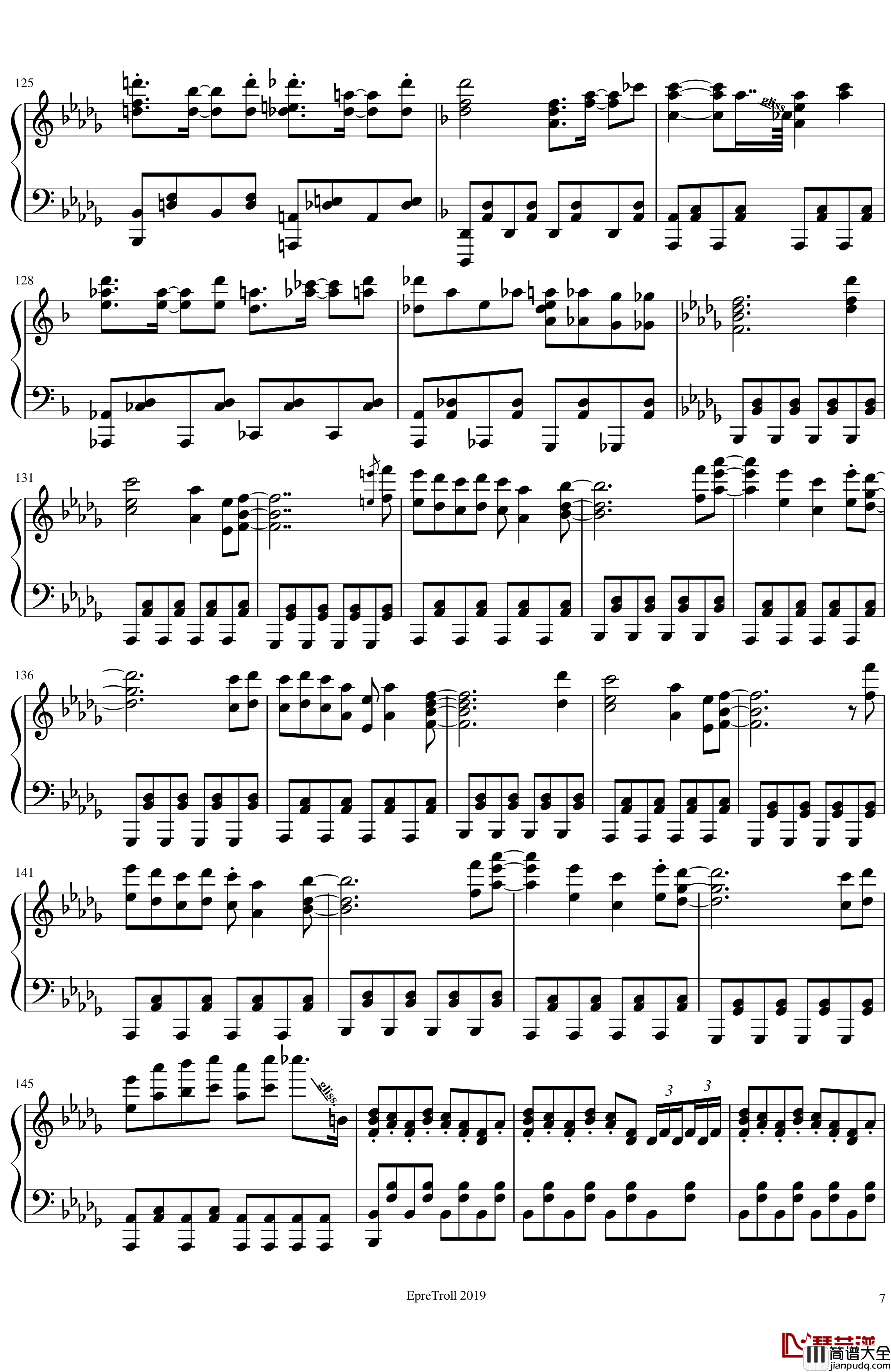 圣德太子的天马Dark_Pegasus钢琴谱_东方鬼形兽_东方project