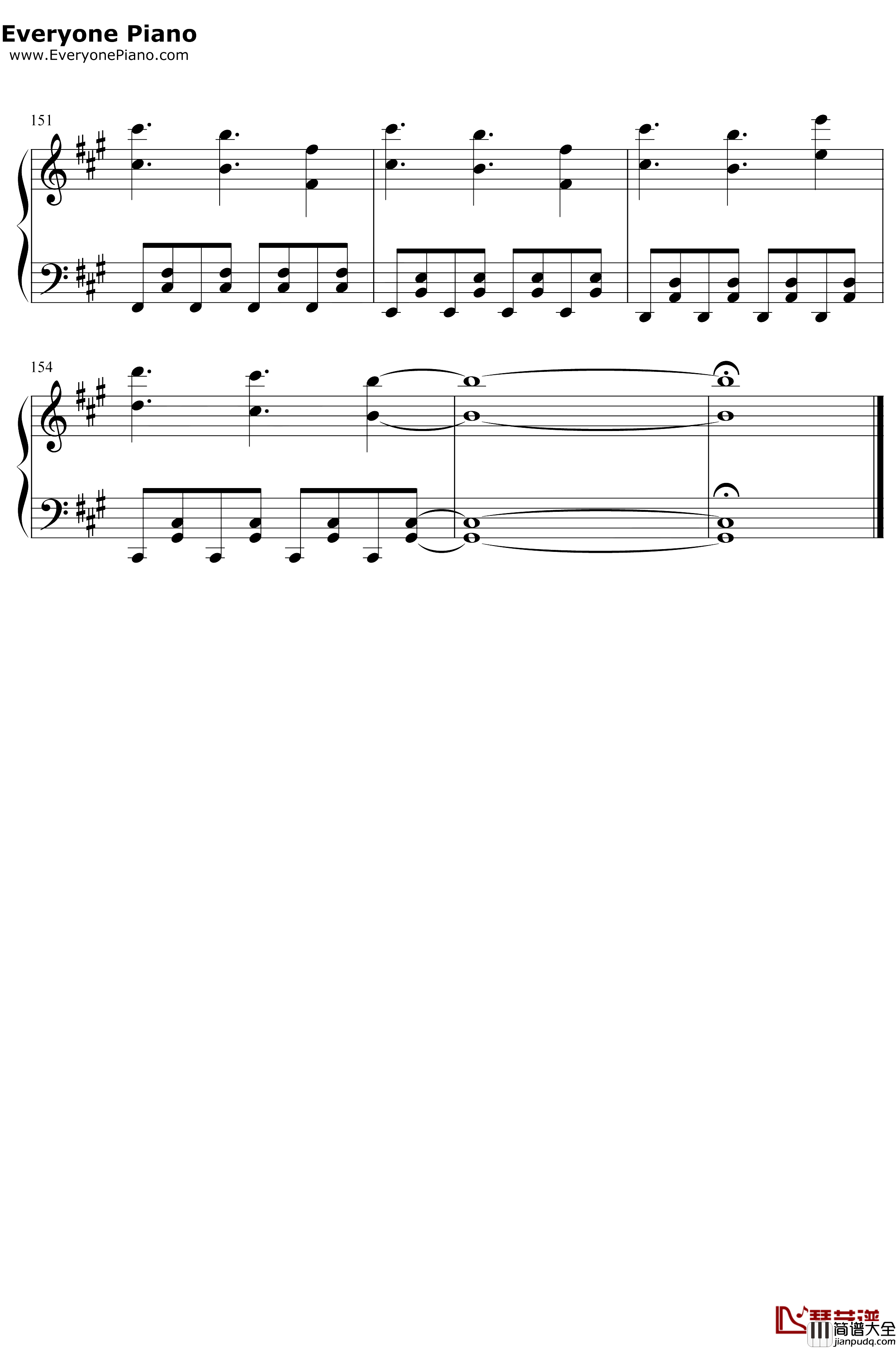 Schwarzer_Regen钢琴谱_初音未来_黑暗森林_我的三体第二季主题曲