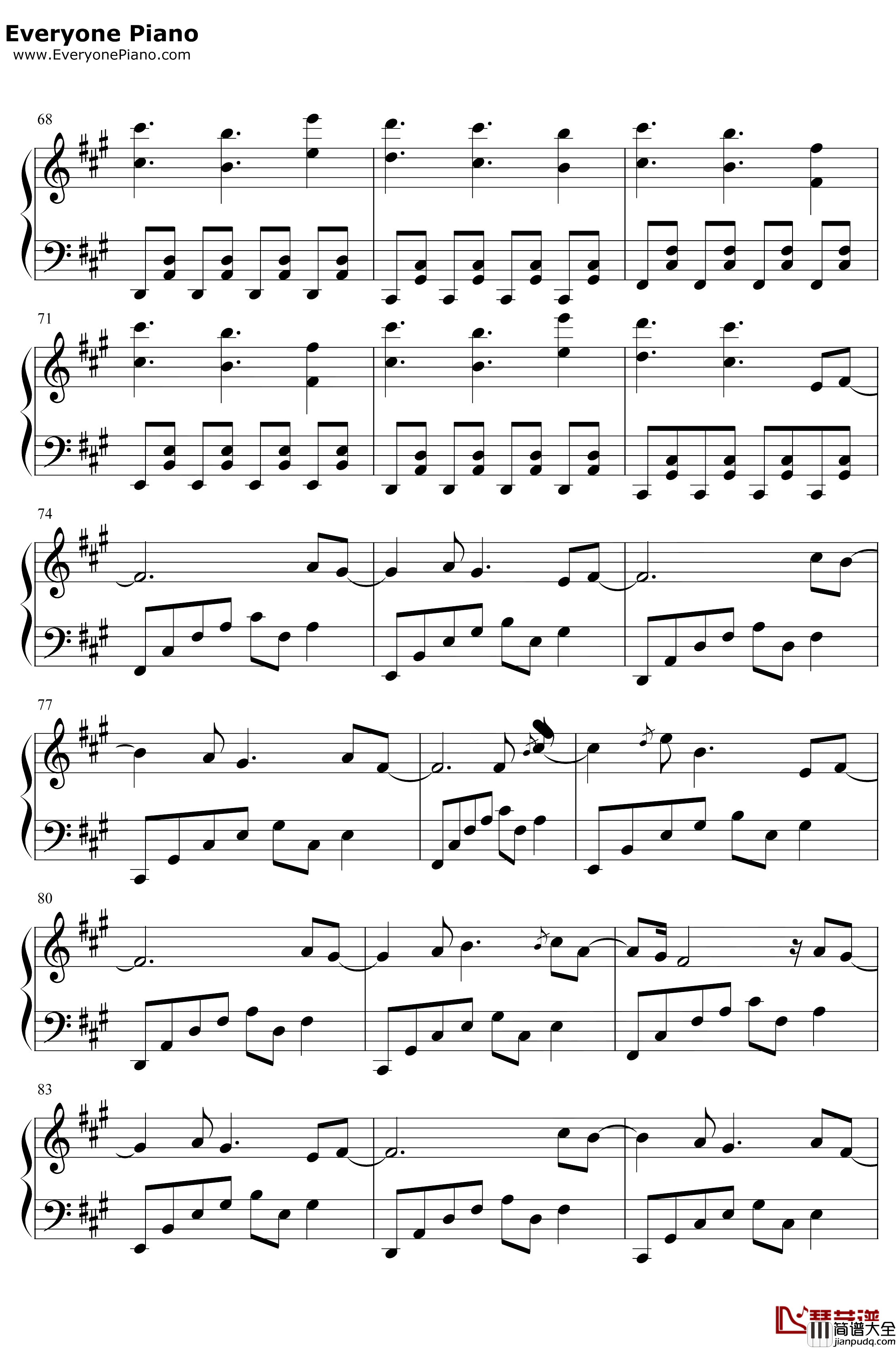 Schwarzer_Regen钢琴谱_初音未来_黑暗森林_我的三体第二季主题曲