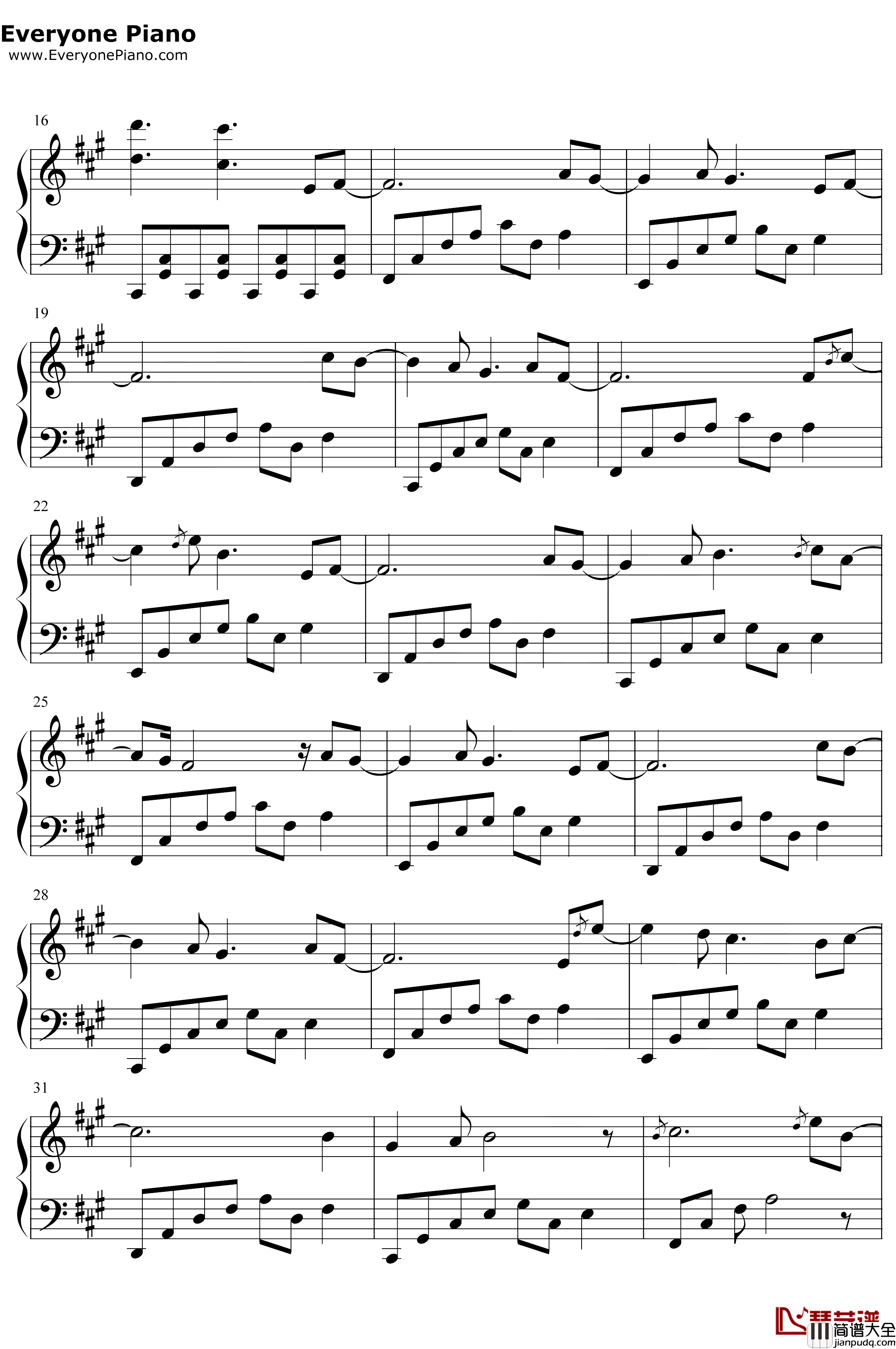 Schwarzer_Regen钢琴谱_初音未来_黑暗森林_我的三体第二季主题曲