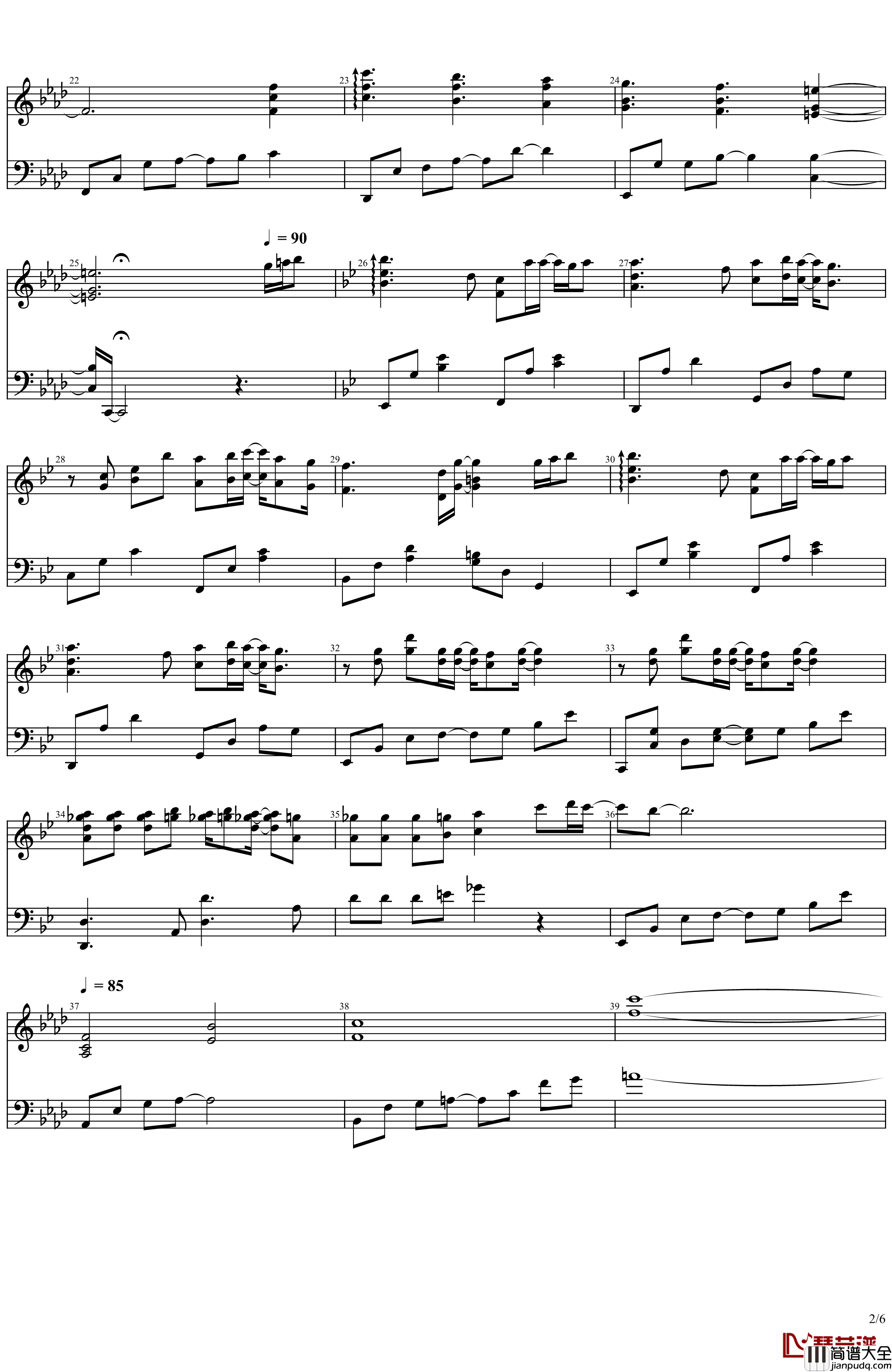 秋之回忆2_ED_オルゴールとピアノと钢琴谱_Memories_Off*志仓千代丸*水树奈奈