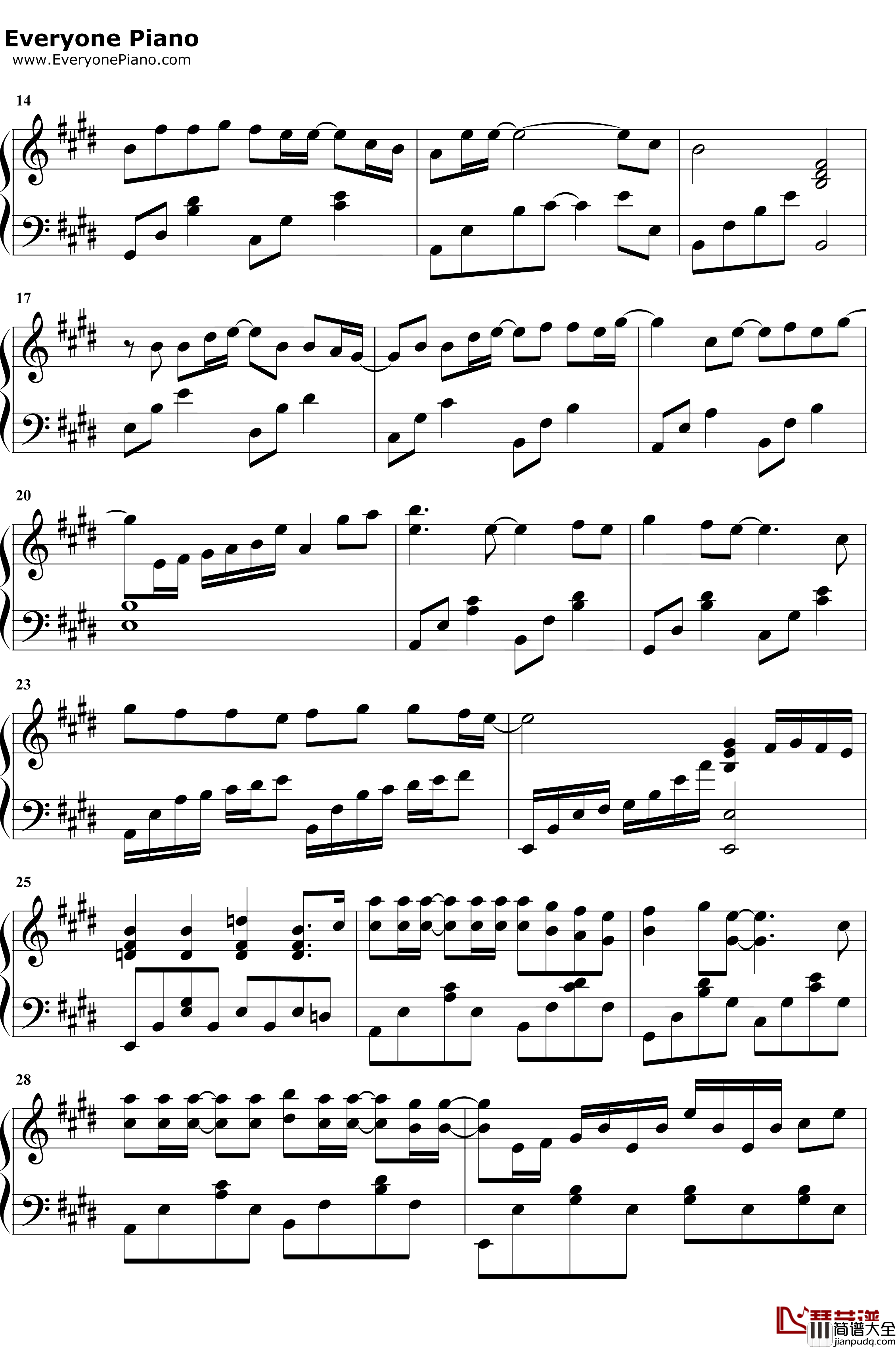 分组钢琴谱_陈壹千