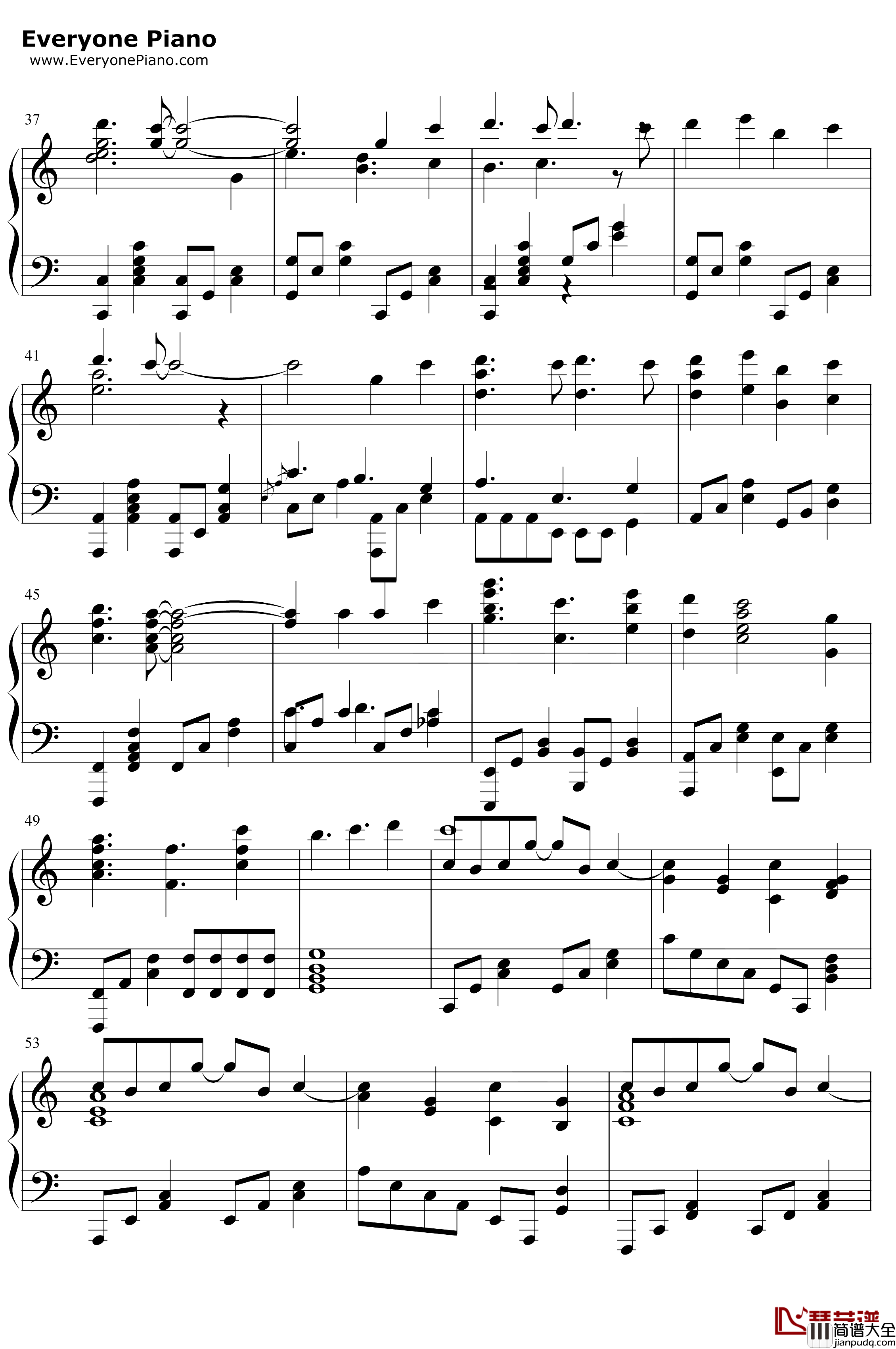 しわ钢琴谱_GUMI_GUMI