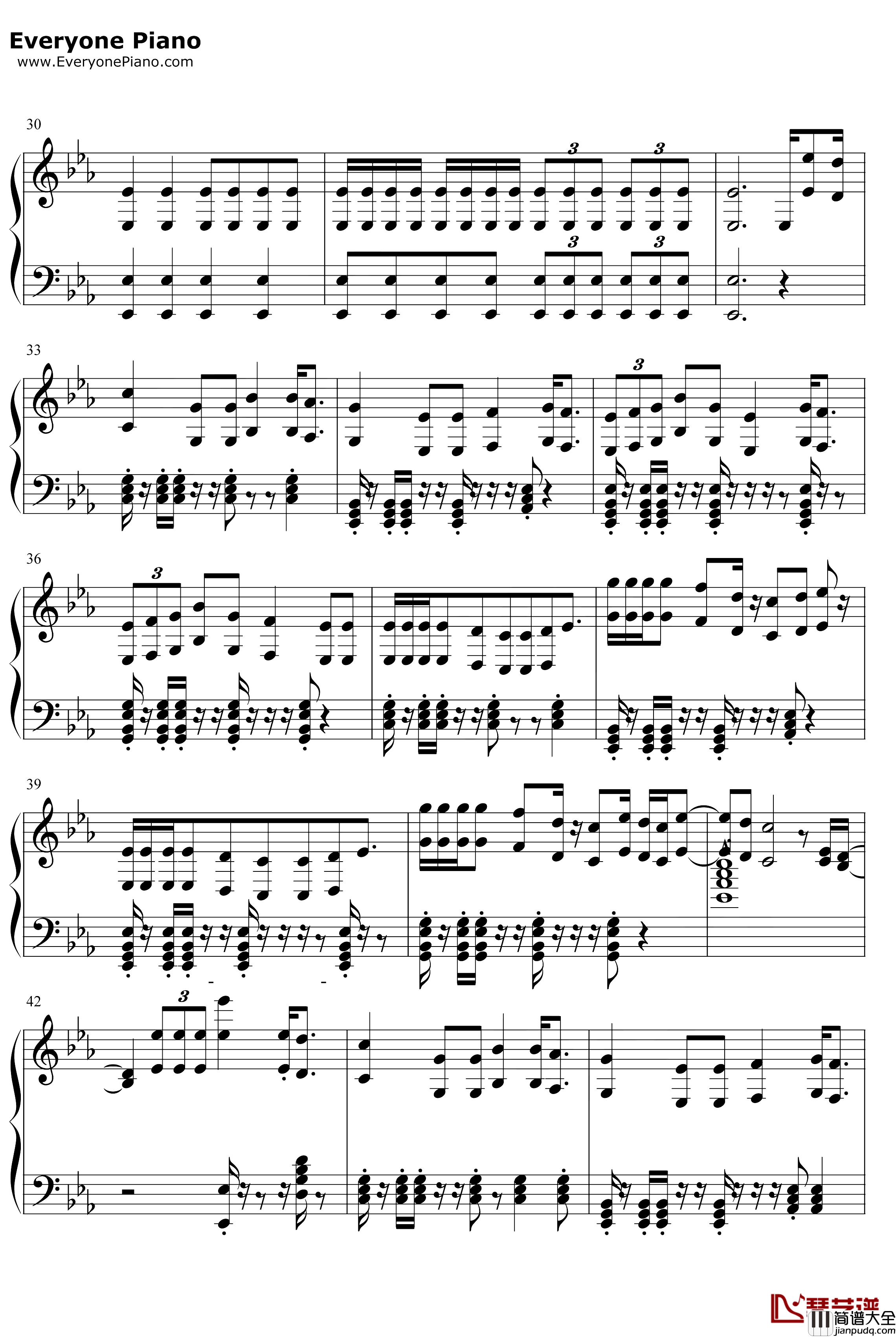 Takeaway钢琴谱_The_ChainsmokersIlleniumLennonStella_Takeaway