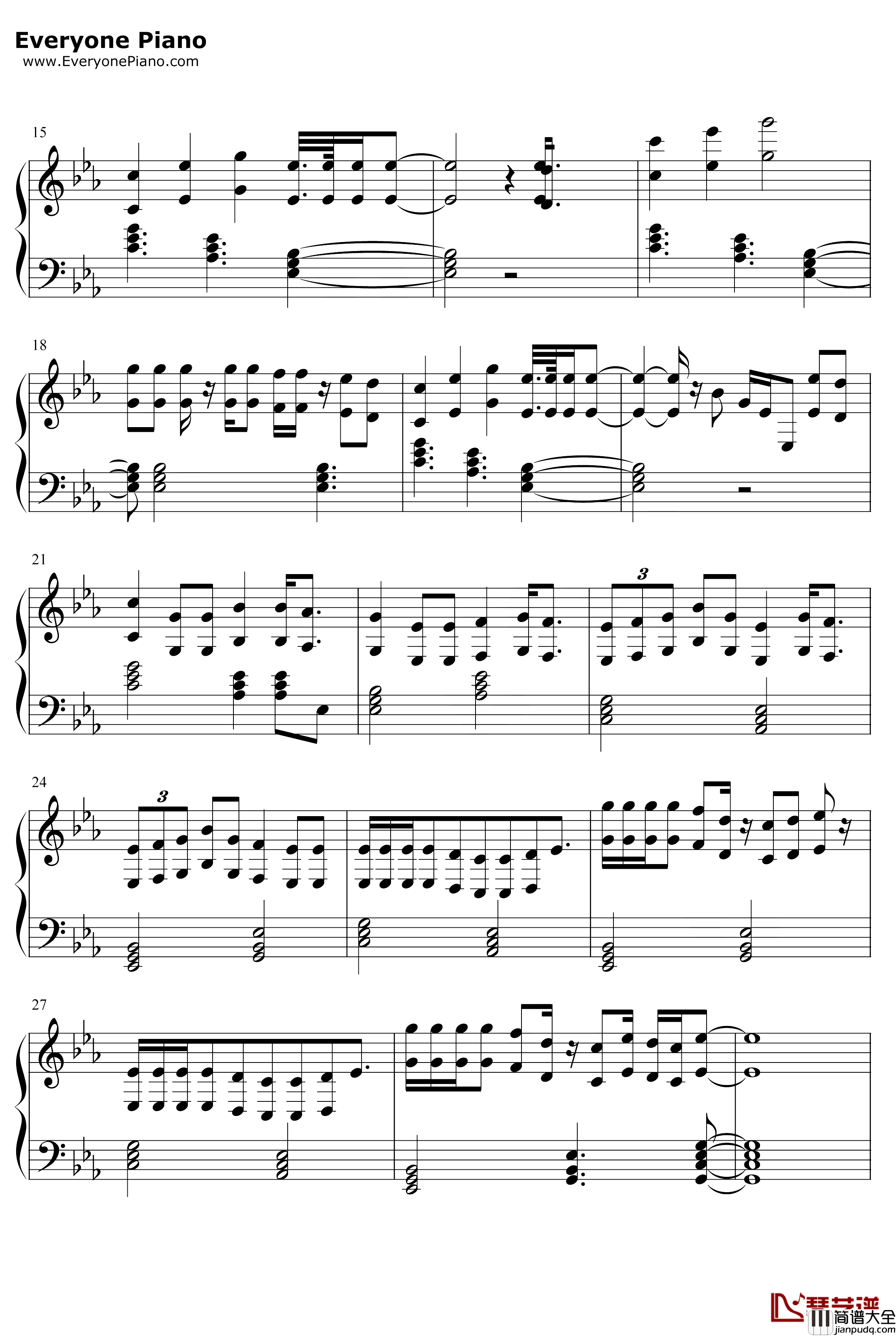 Takeaway钢琴谱_The_ChainsmokersIlleniumLennonStella_Takeaway