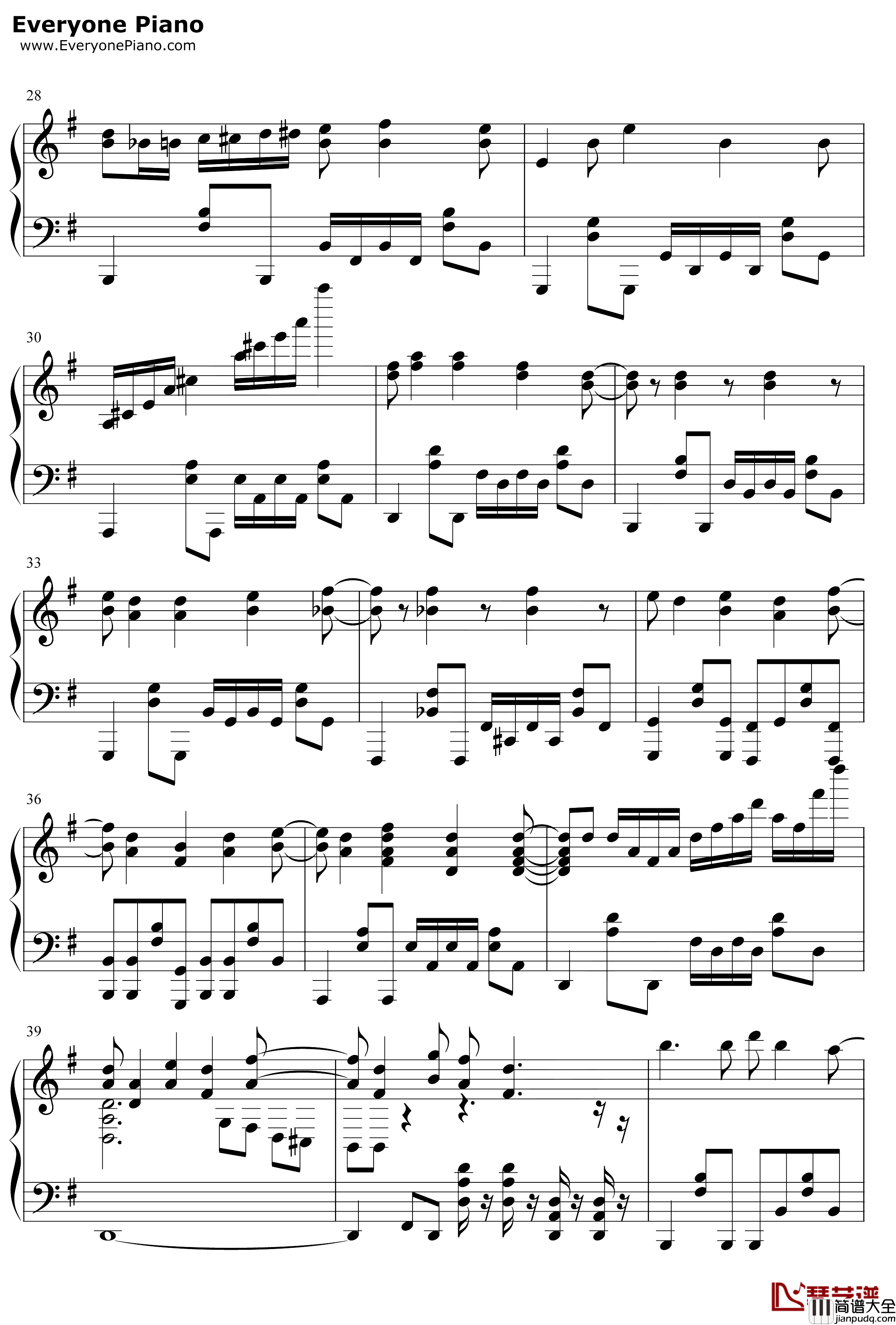 マイホームタウン钢琴谱_AquaMeguminDarkness_MyHomeTown_为美好的世界献上祝福红传说ED