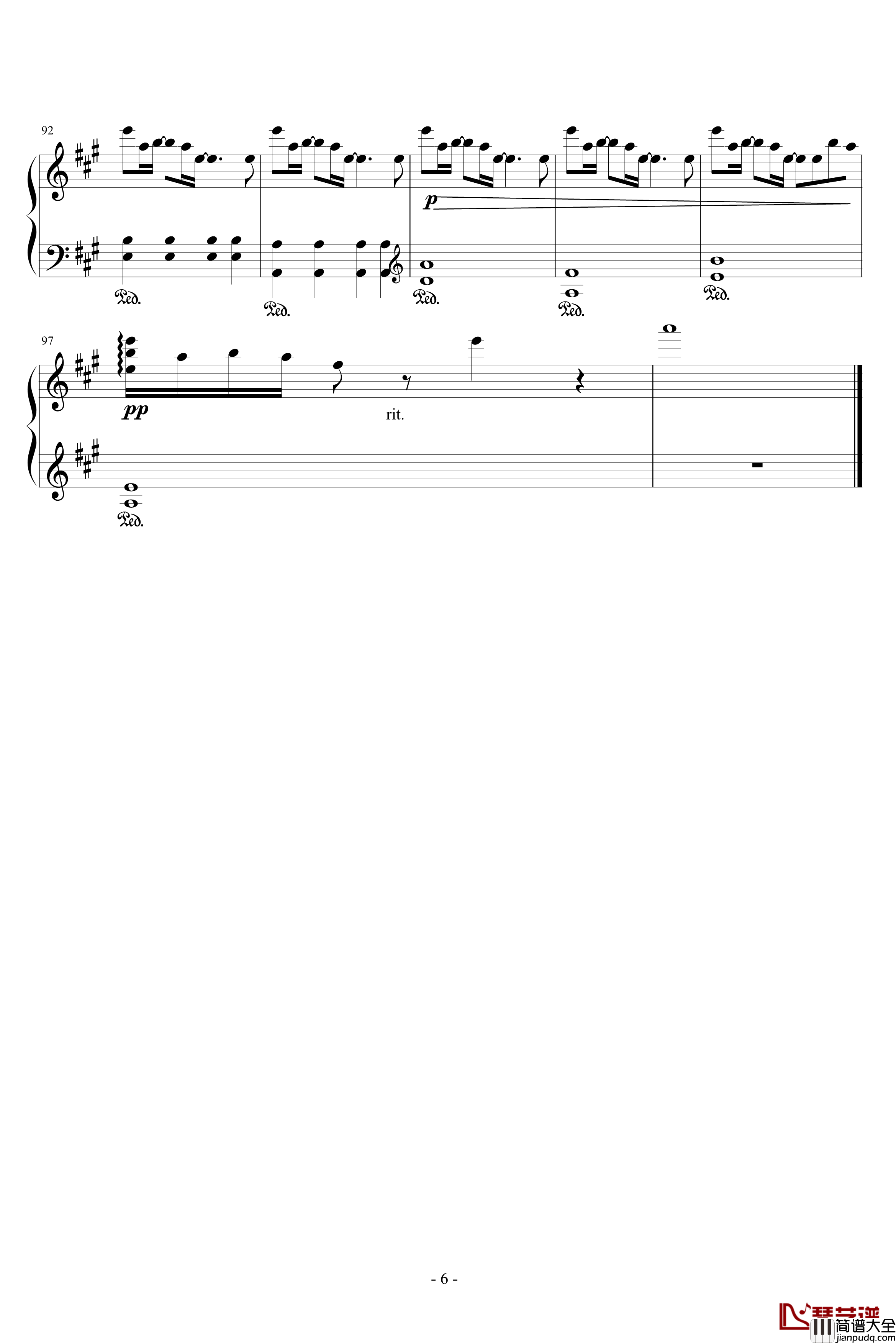 Rainbow钢琴谱_东山奈央