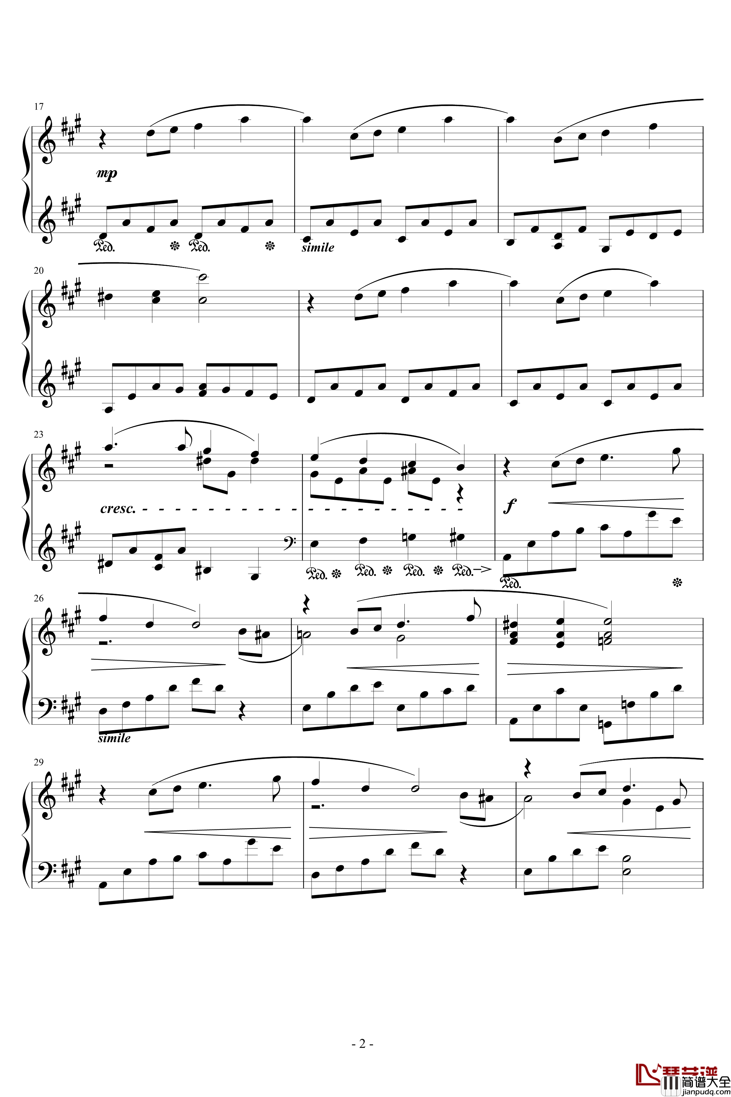 Ami钢琴谱_FFVIII_浜口史郎