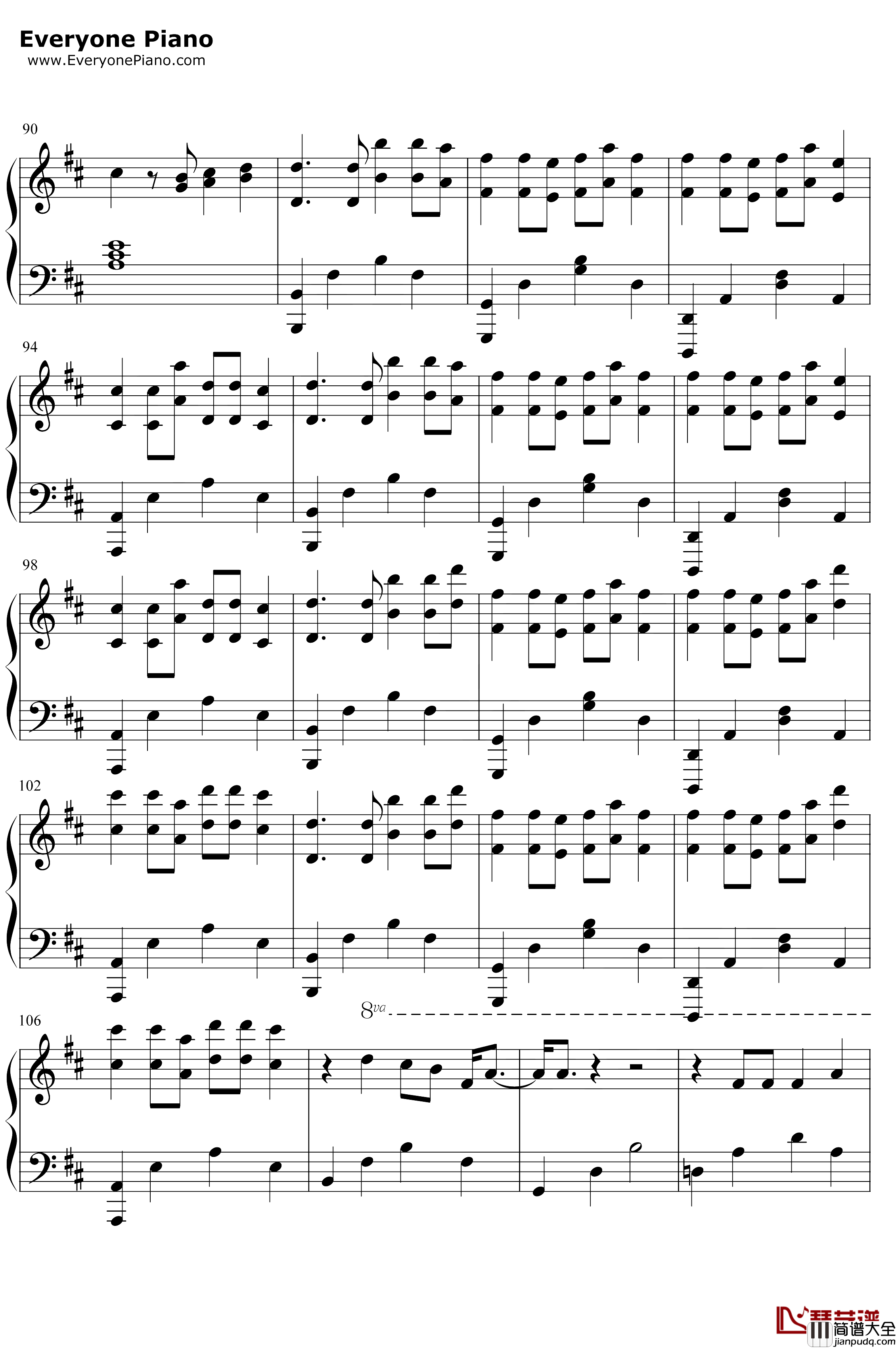 Die_Hard钢琴谱_Refeci_Emelie_Cyréus